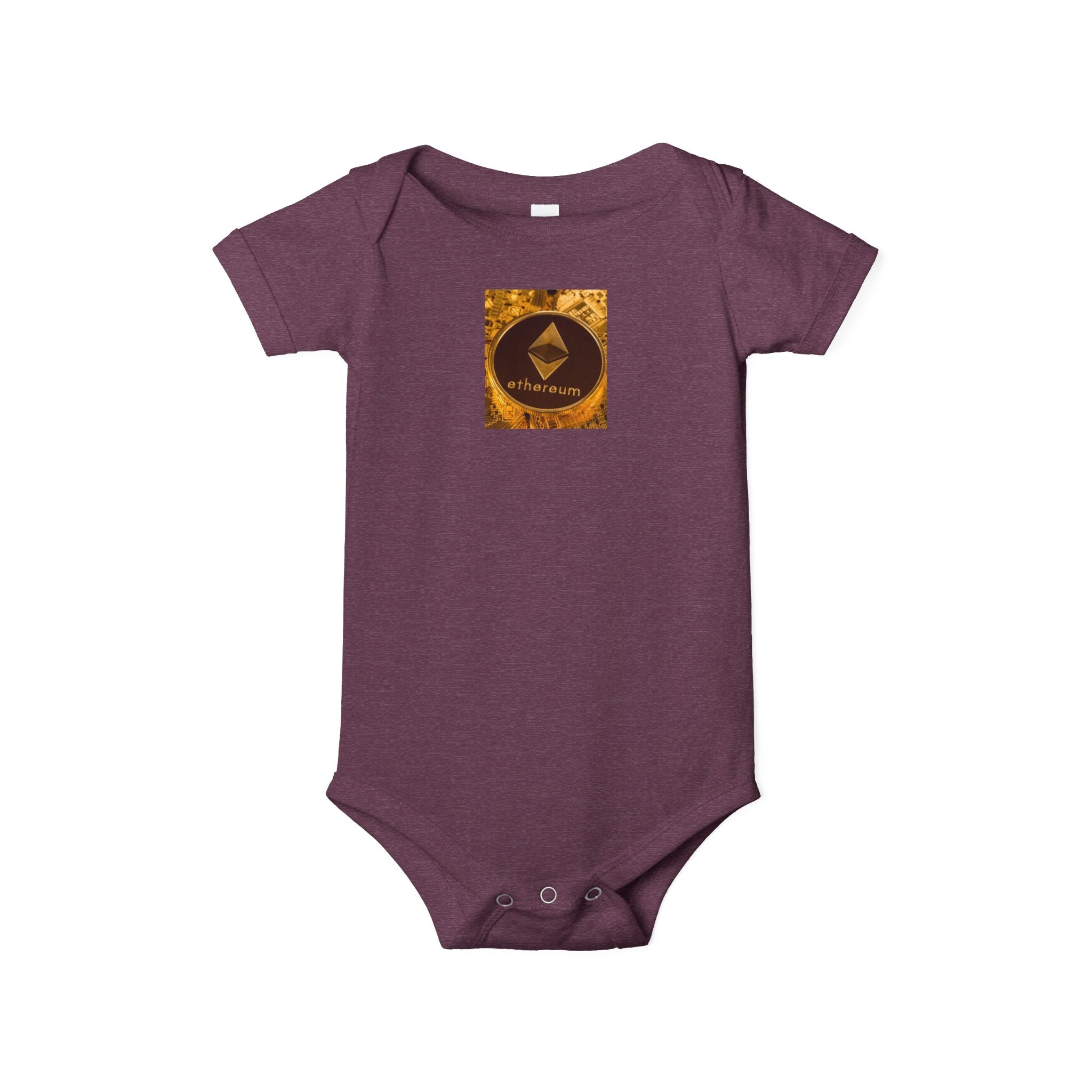 Grenouillère Bébé Logo Ethereum | Body Bébé Crypto