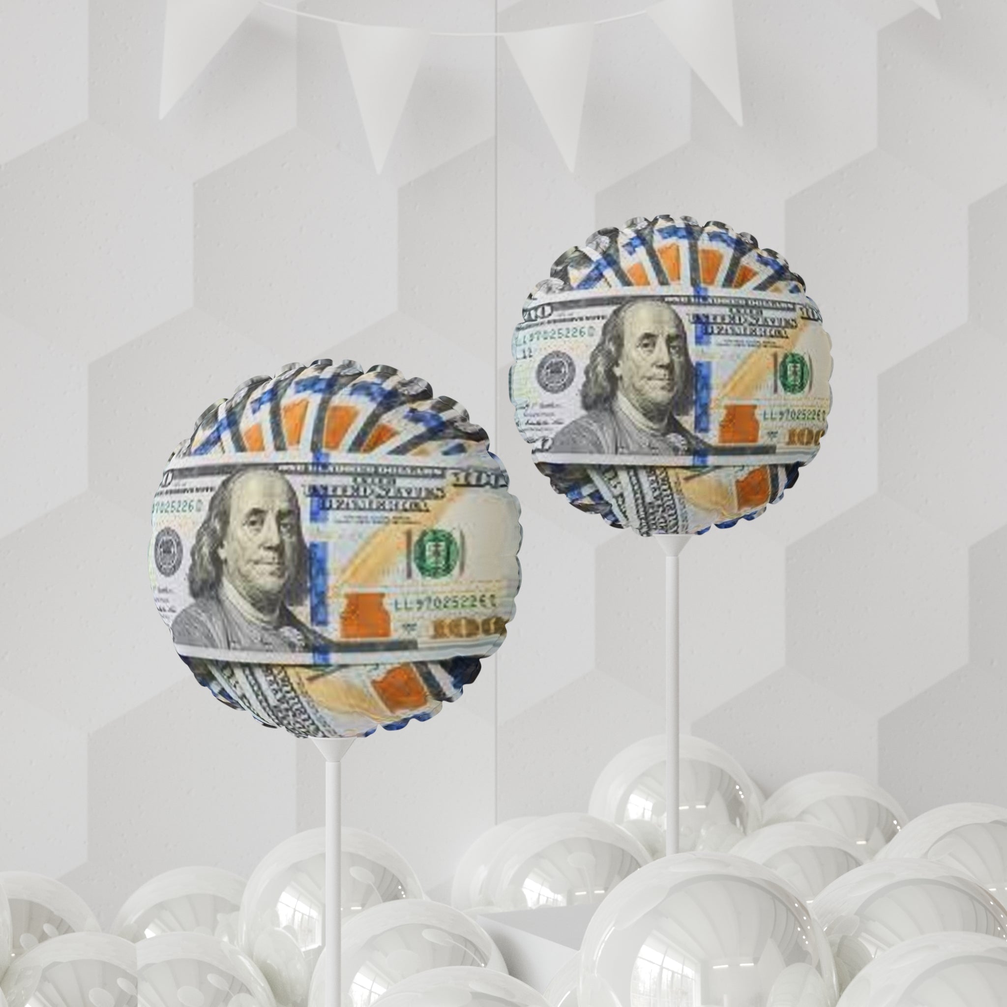 Benjamin Franklin Money Print Balloon 11" Balloon
