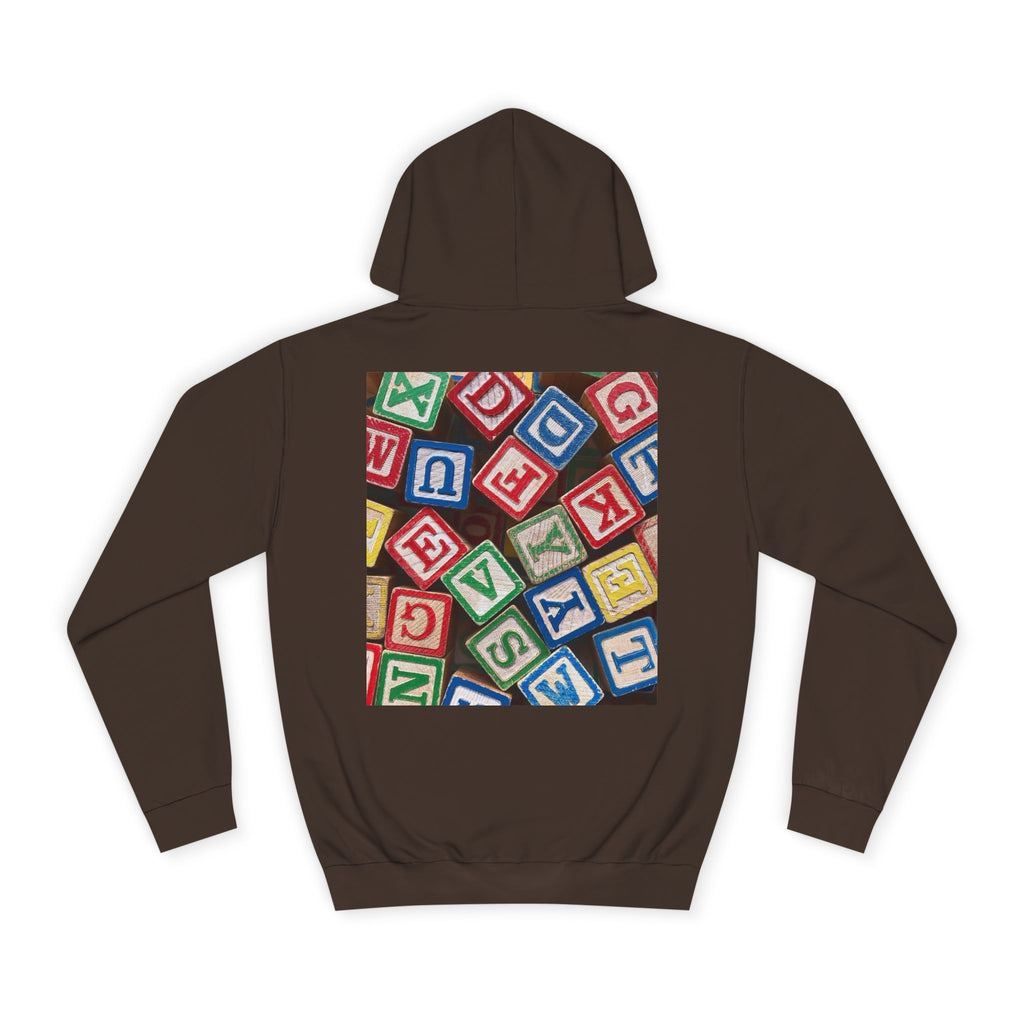 Colorful Alphabet Blocks Hoodie | Kids Letter Blocks Design