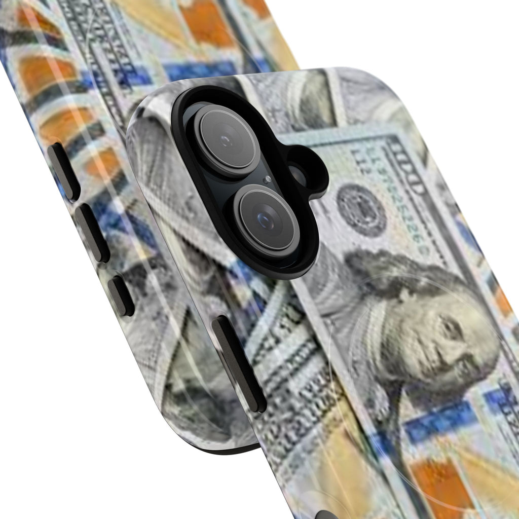 Hundred Dollar Bills Phone Case | Tough Magnetic Case, Money Pattern