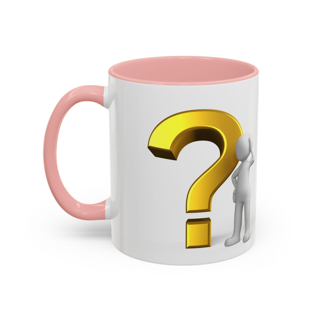 Fragezeichen-Figur-Tasse | Akzent-Kaffeetasse