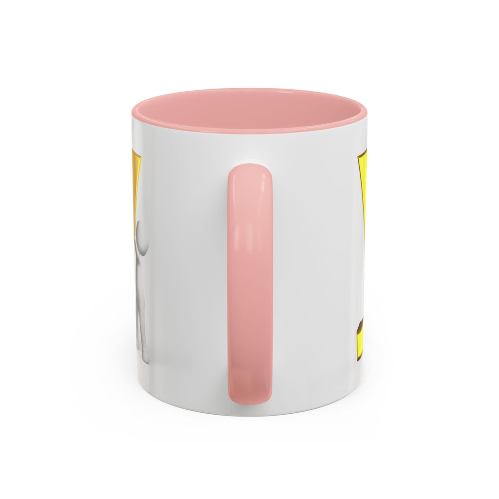Goldener Buchstabe Y mit 3D-Figur Akzent Kaffeetasse | Initialen Monogramm
