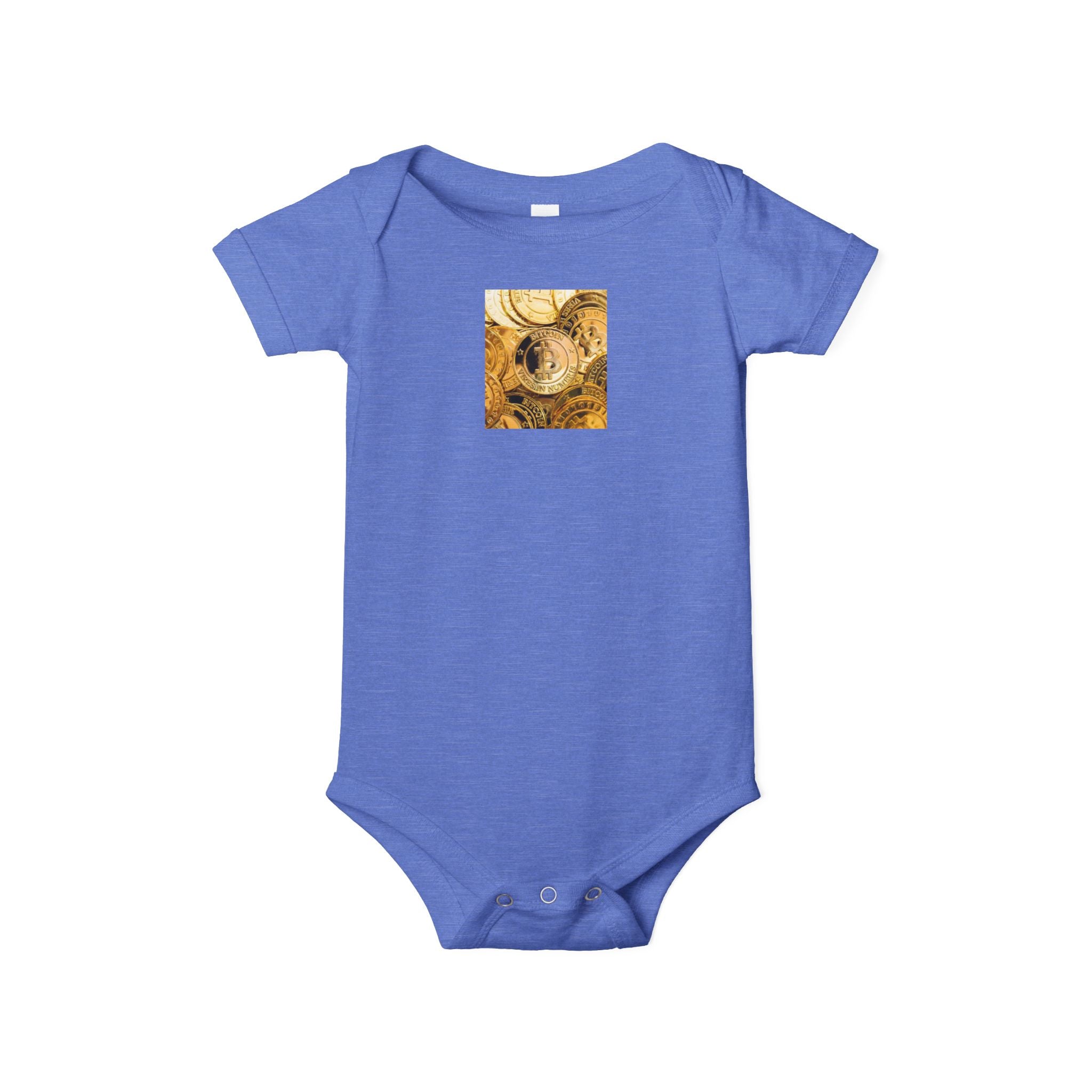 Body bébé Bitcoin Cryptocurrency | Body bébé floral pour chambre de bébé