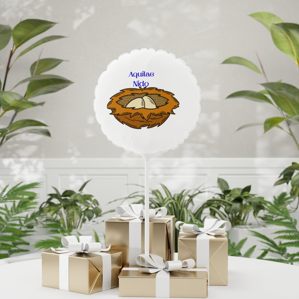 Bird Nest Illustration Balloon | 11" Round or Heart Balloon