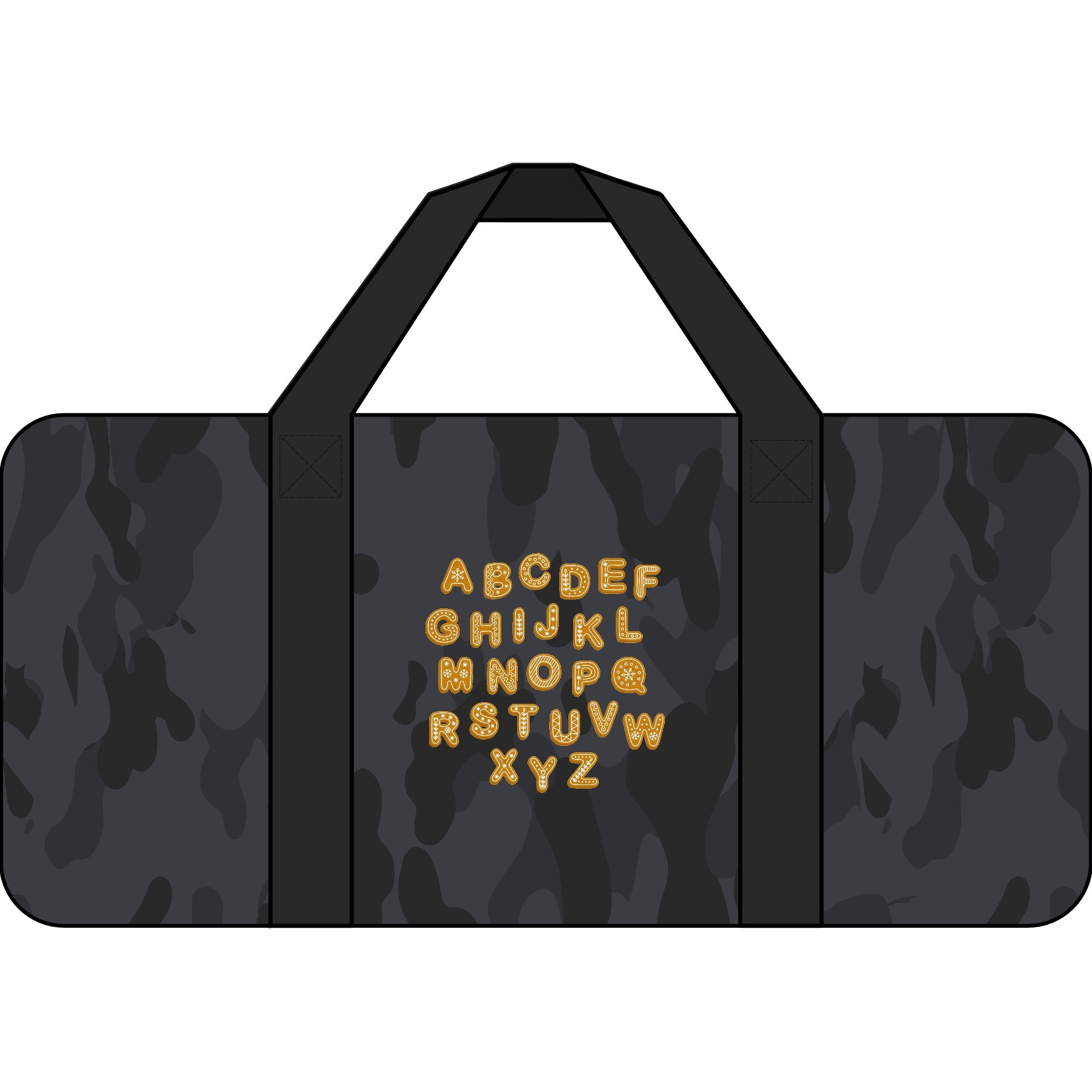 Sac de Voyage Tripper en Toile Damier Alphabet Cursif | Compatible Monogramme