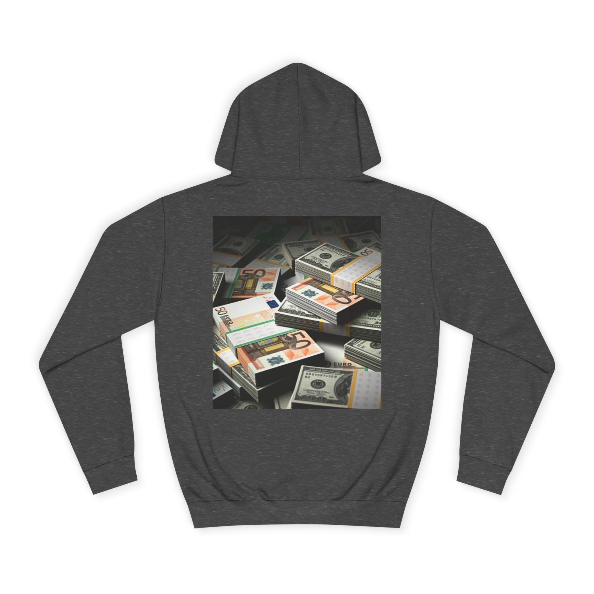 Stacked Cash Money Hoodie | Vintage Banknote Print, Stacks of Dollars
