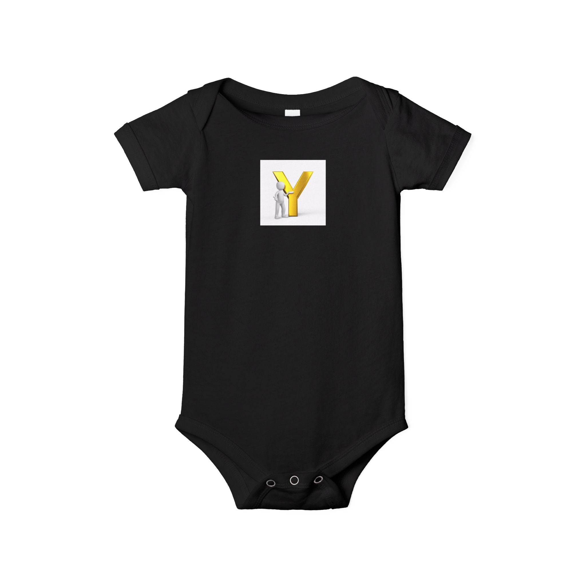 Body Bébé Jaune Lettre Y | Monogramme Body Bébé