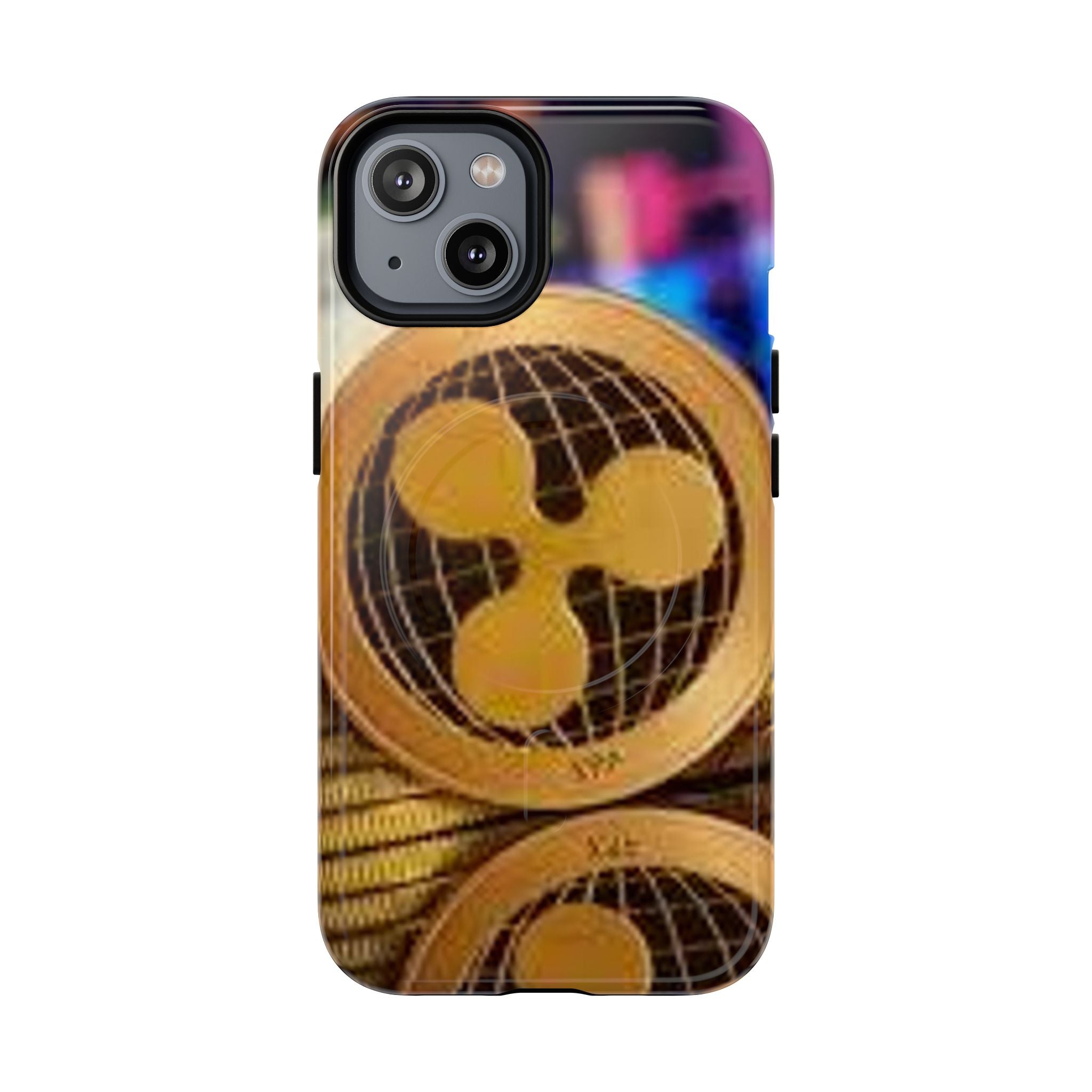 Coque de protection rigide magnétique design Ripple Coin | Coque de téléphone Crypto Ripple