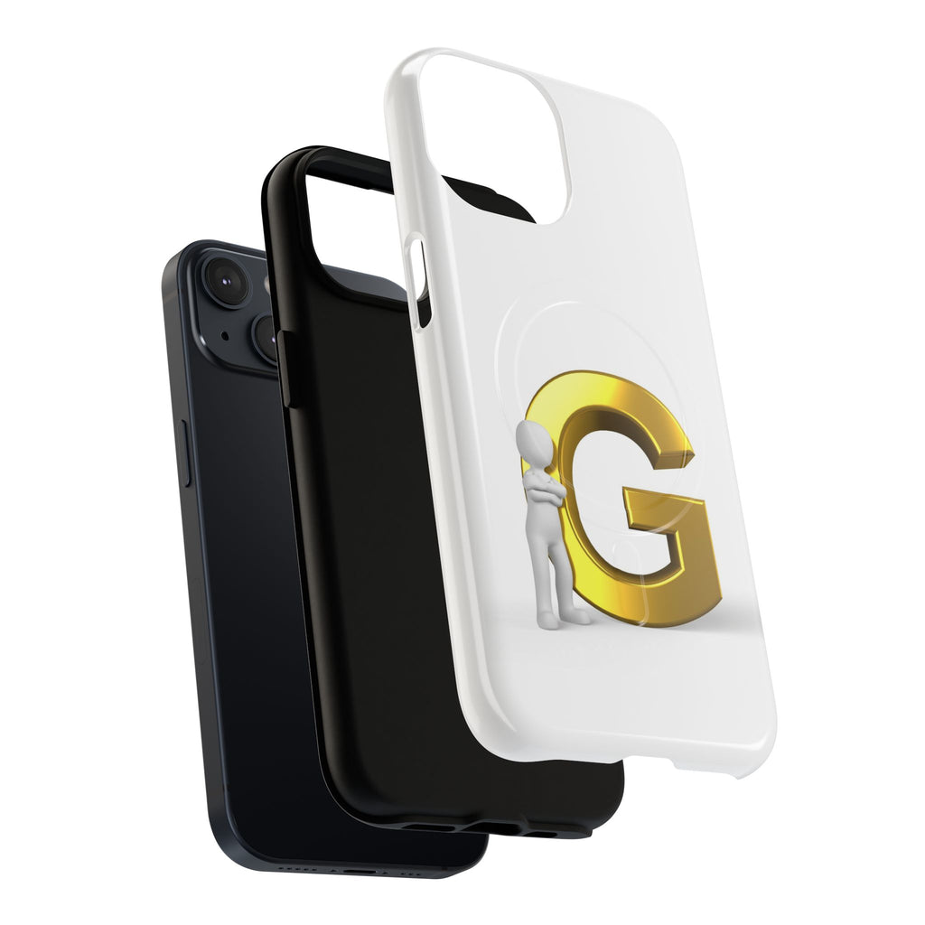 Gold Letter G Monogram Phone Case | Tough Magnetic Case