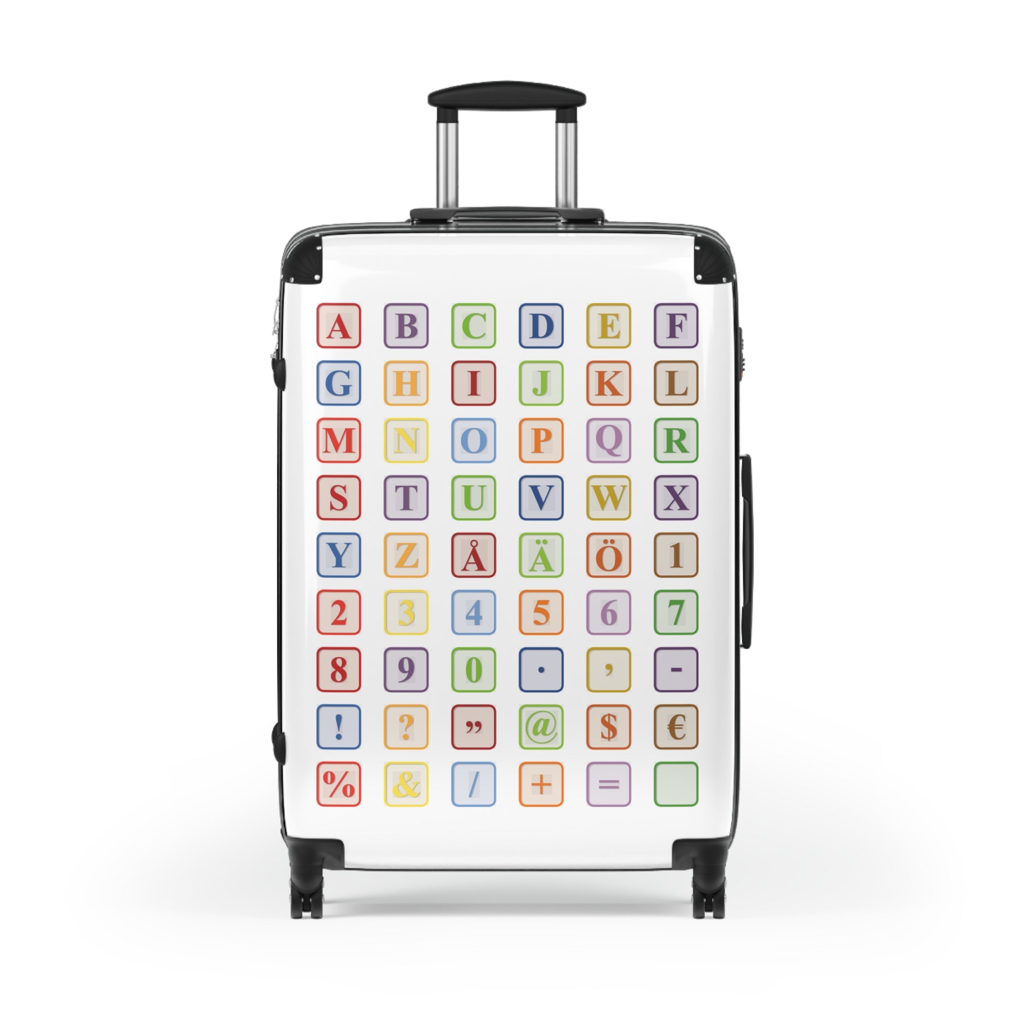 Valise Alphabet Blocks | Bagage avec lettres et chiffres colorés