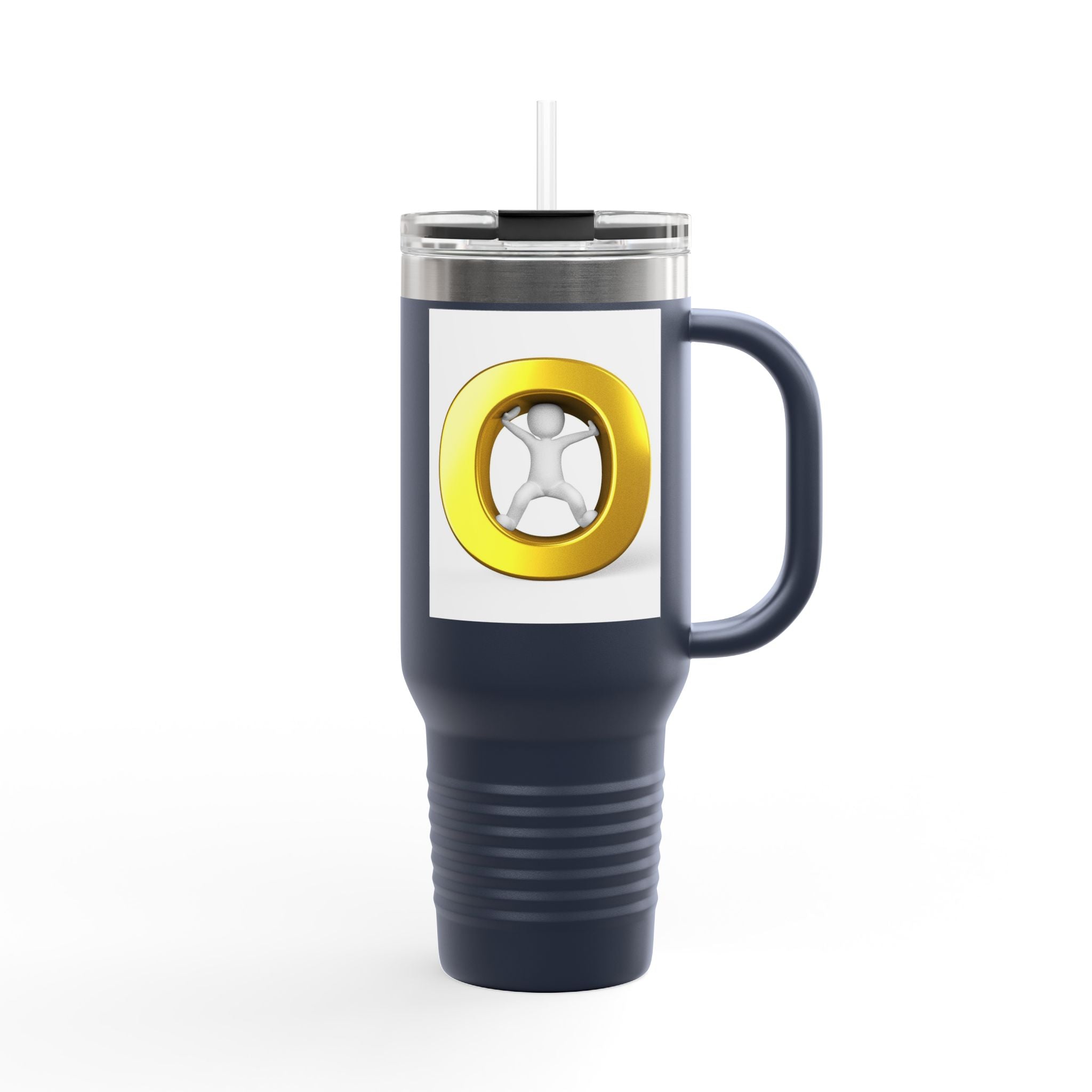 Gold Letter O Illustration 40oz Tumbler | Insulated Travel Mug