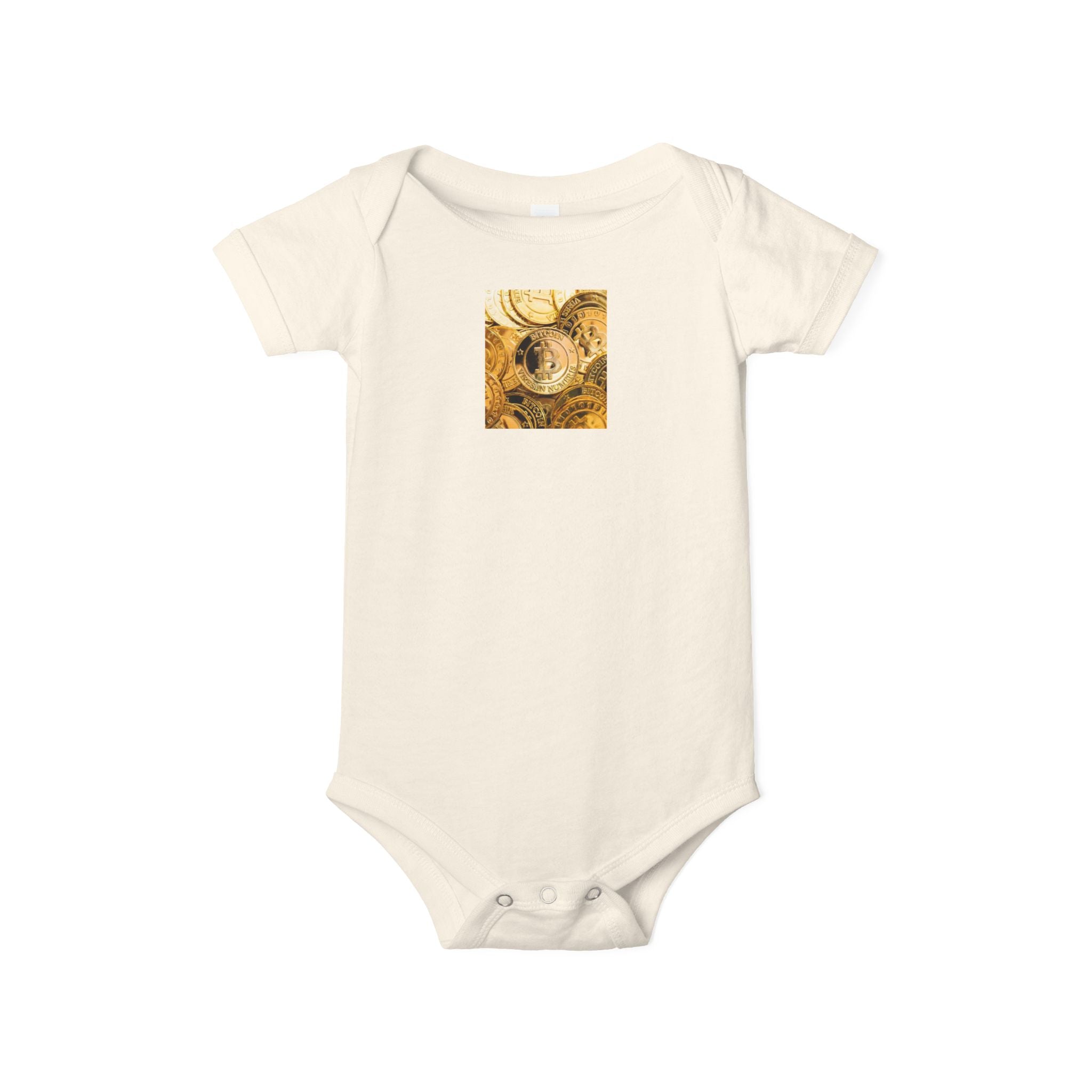 Body bébé Bitcoin Cryptocurrency | Body bébé floral pour chambre de bébé