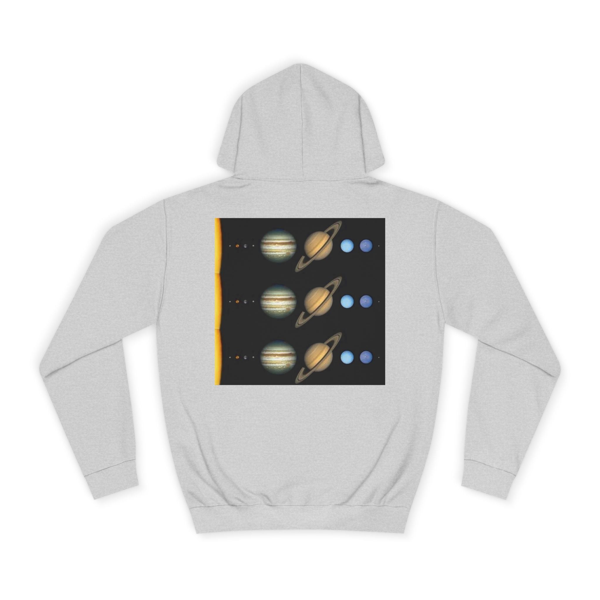 Solar System Planets Hoodie | Saturn Jupiter Earth Mars Nebula Design