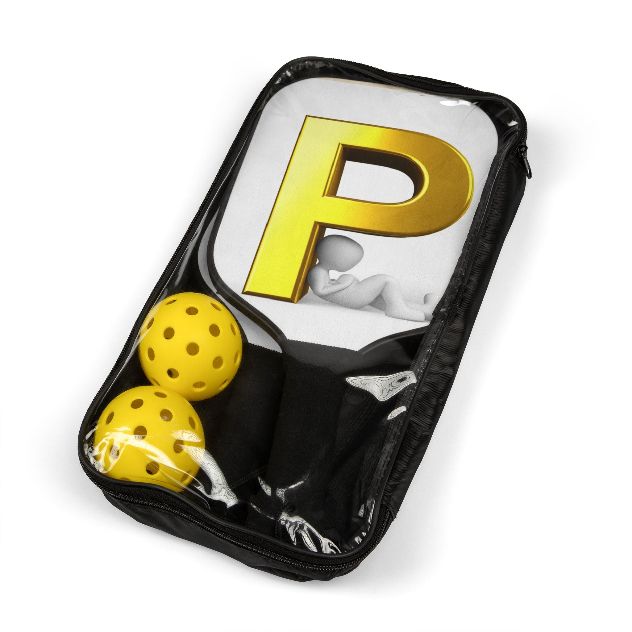 Gold Letter P Pickleball Kit paddle set | Pickleball Kit