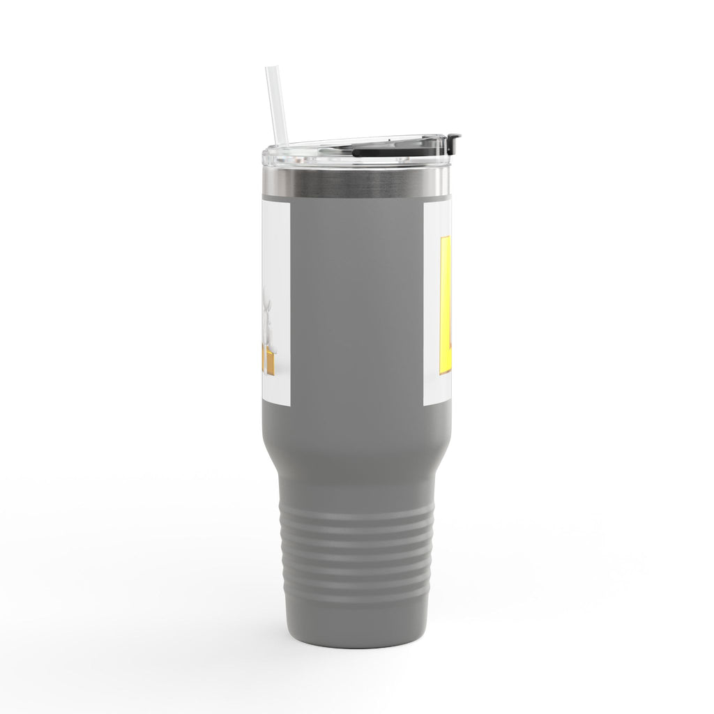 Gold Letter L Monogram Travel Mug | 40oz Insulated Tumbler