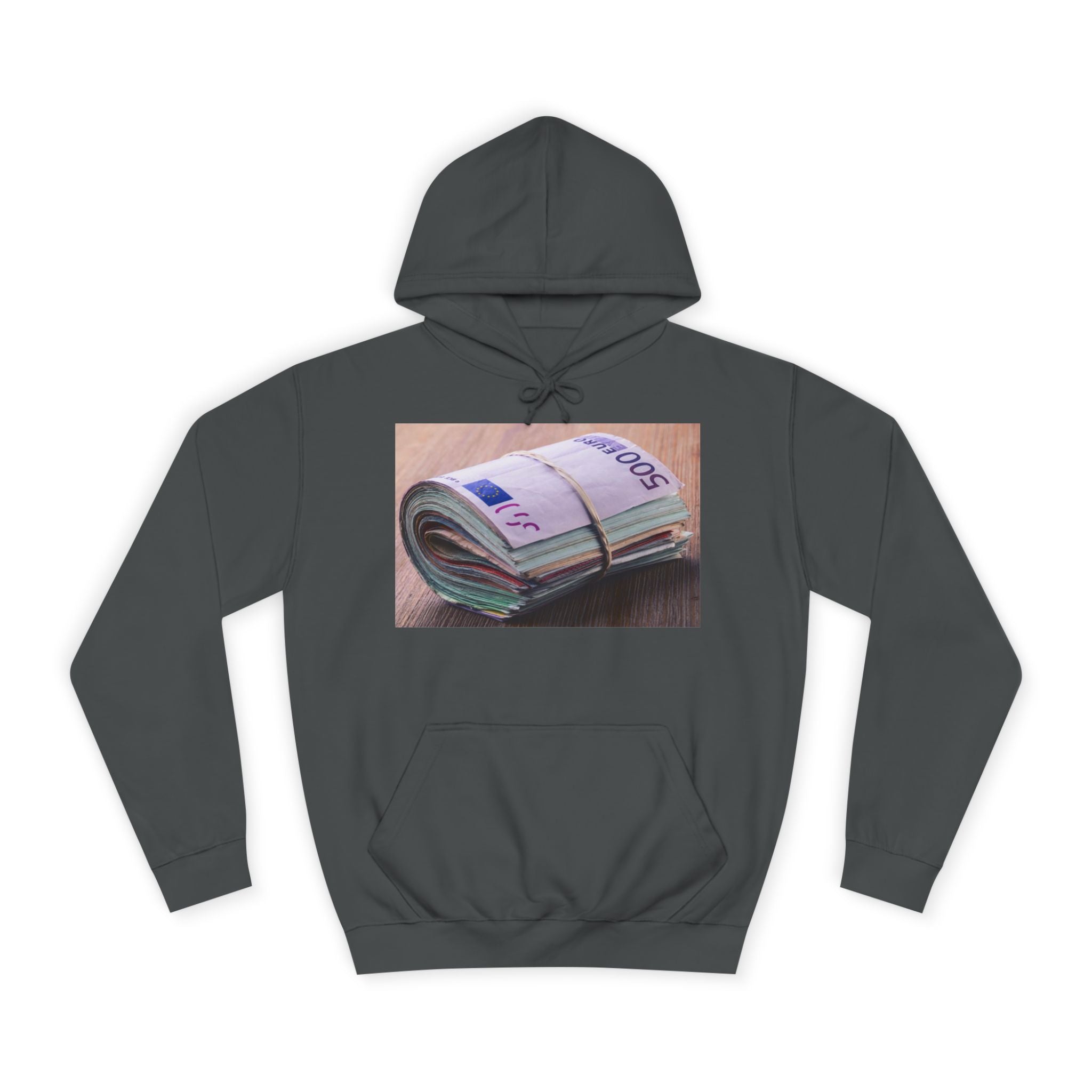 Rolled Currency Stack Hoodie | Money Print, Cash Bundle