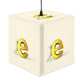 Gold Letter E Cube Lamp, Light Cube Lamp | Alphabet Nursery Nightlight