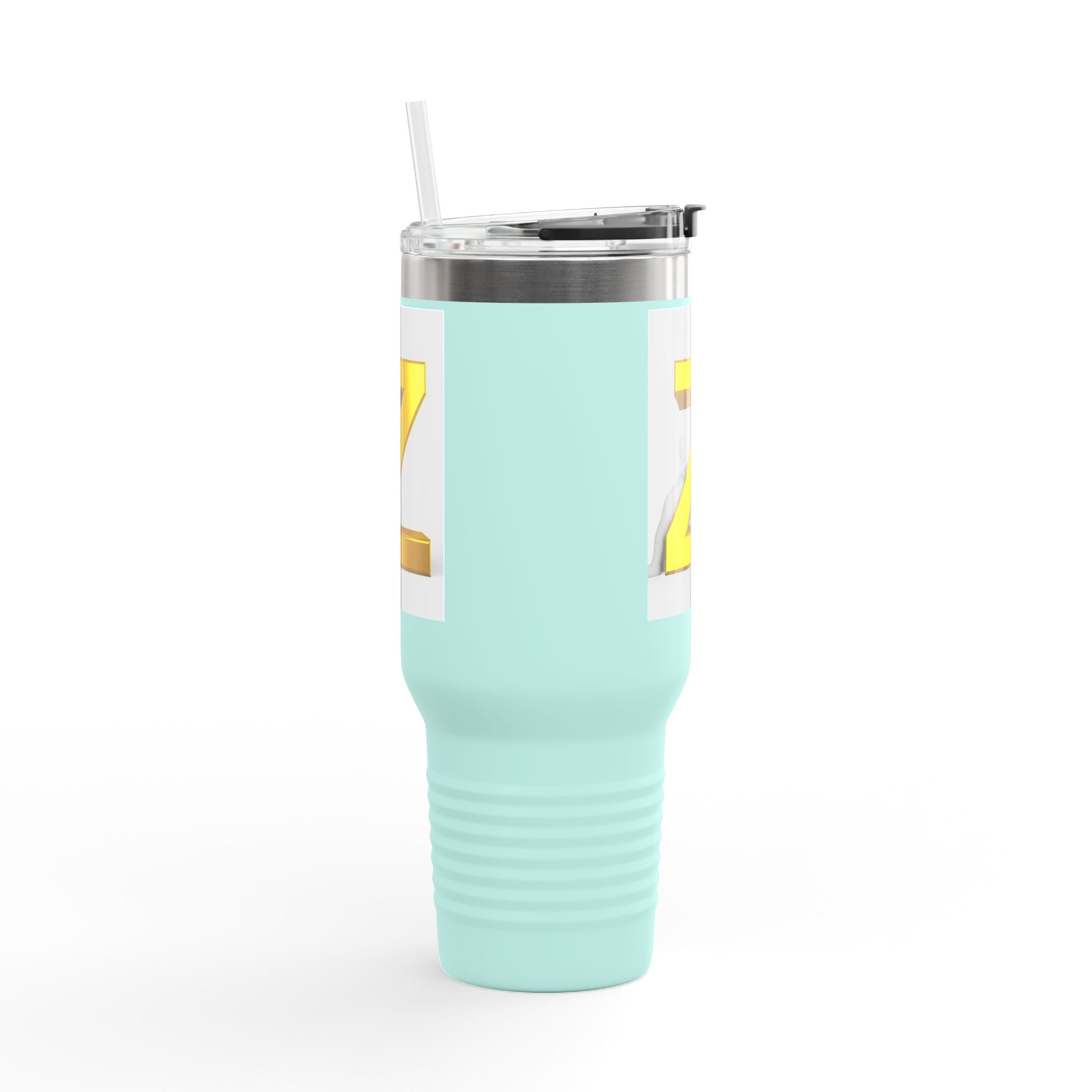 Mug de voyage Z en 3D doré | Gobelet isotherme de 40 oz