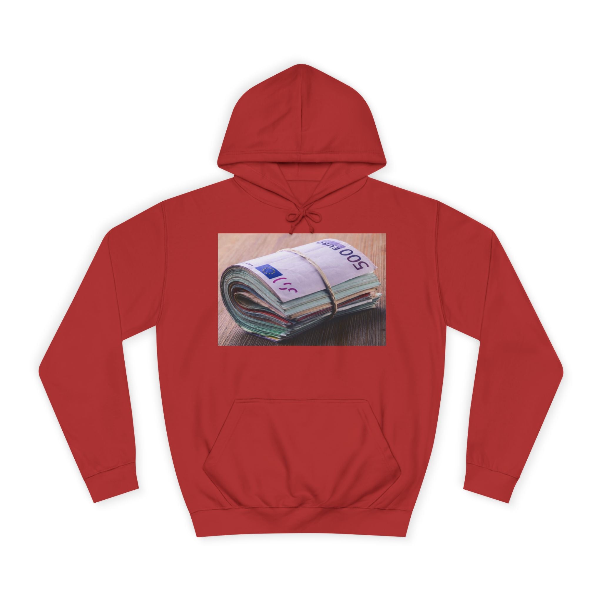Rolled Currency Stack Hoodie | Money Print, Cash Bundle
