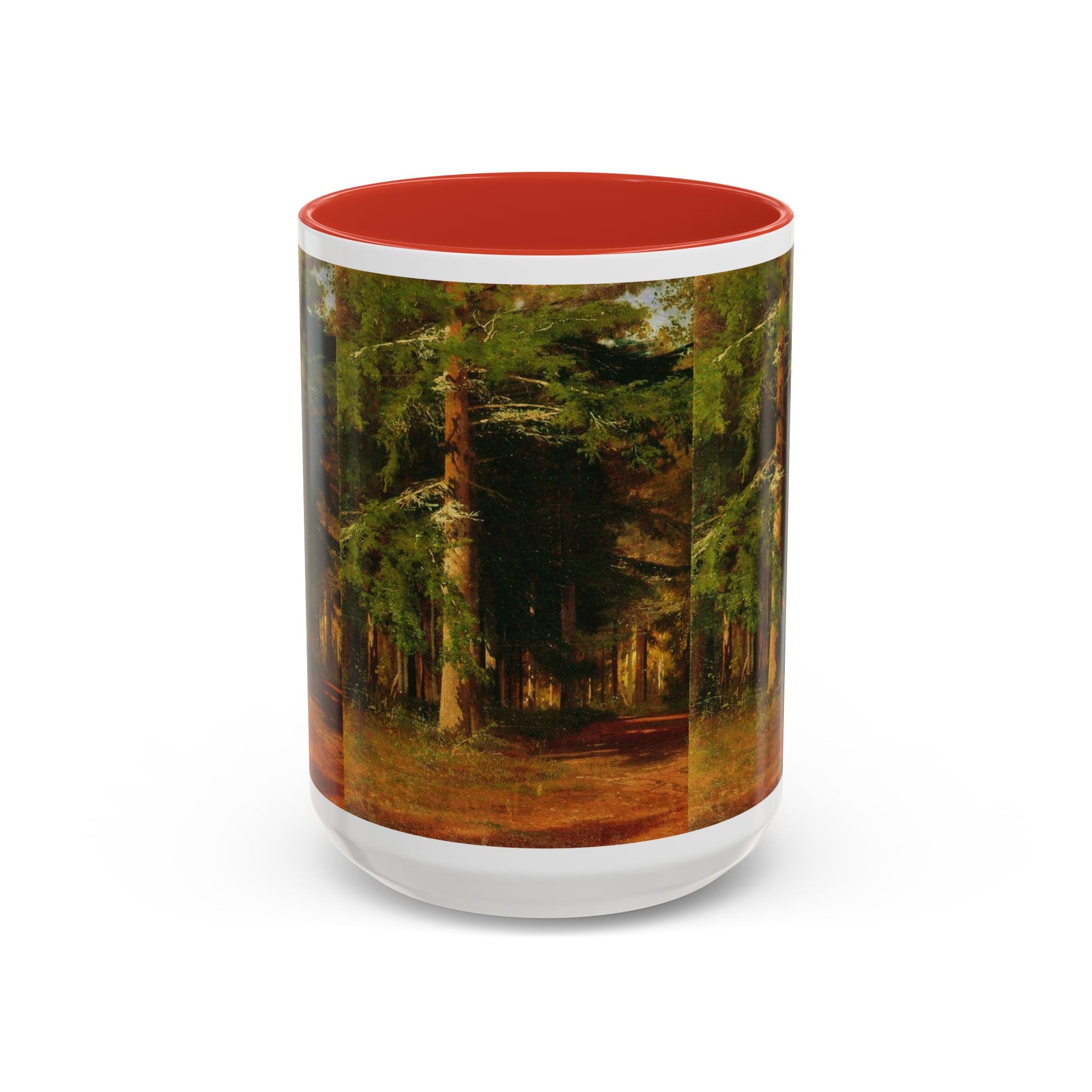Mug « Peinture Chemin Forestier » | Mug à café avec anse colorée 325 ml 444 ml