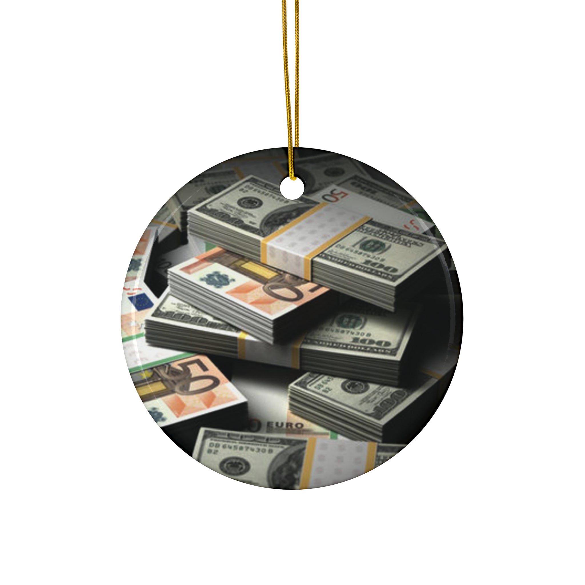 Ornement en céramique Milliardaire, 4 formes