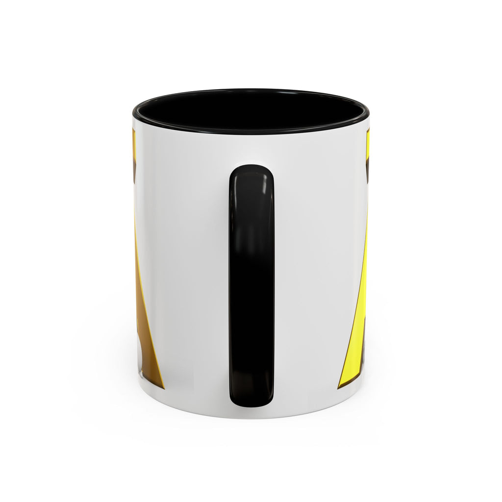 Gold 3D Letter Ä Accent Coffee Mug 11oz 15oz | Monogram Initial Ceramic Mug