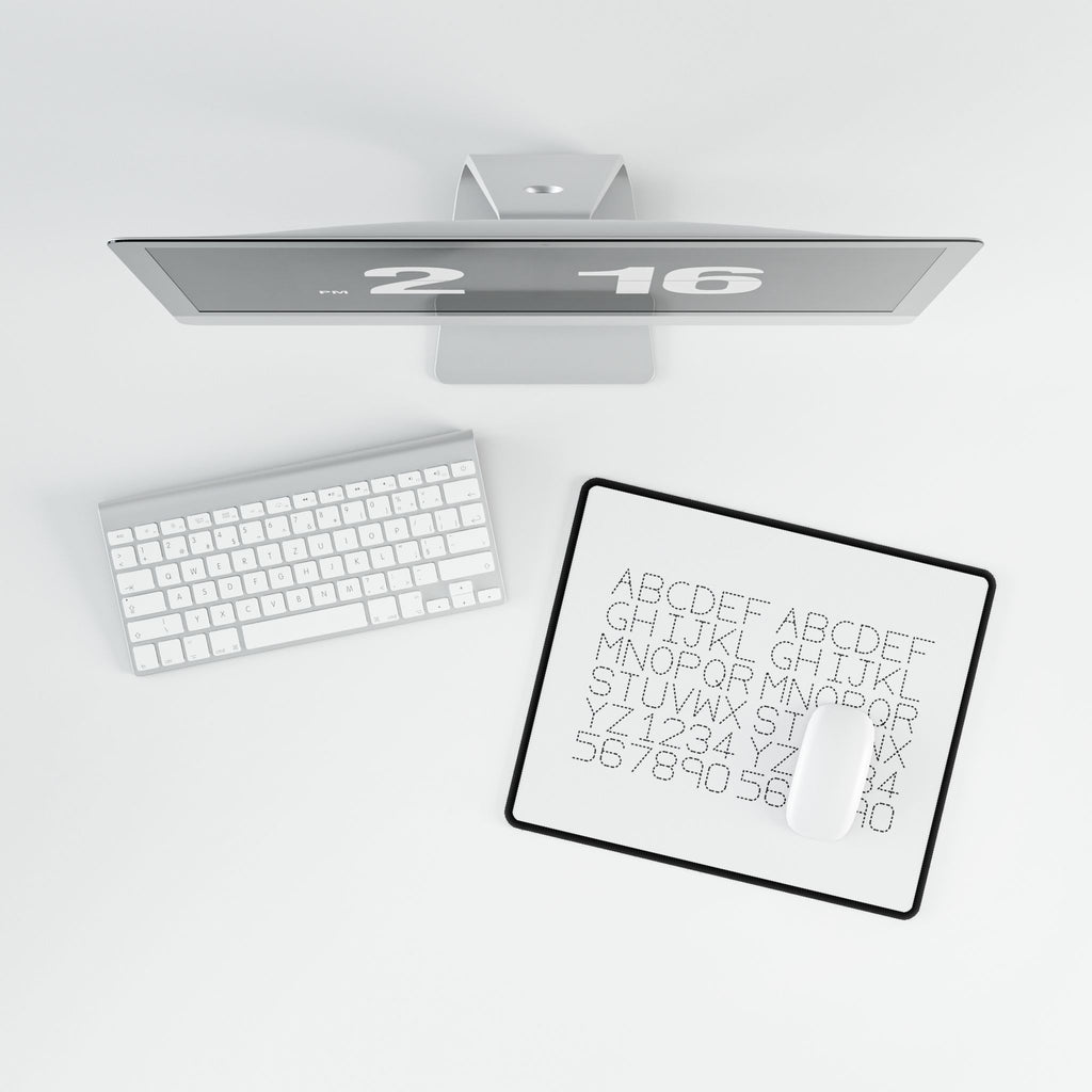 Dotted Alphabet & Numbers Desk Mat | Typing Practice Desk Mat