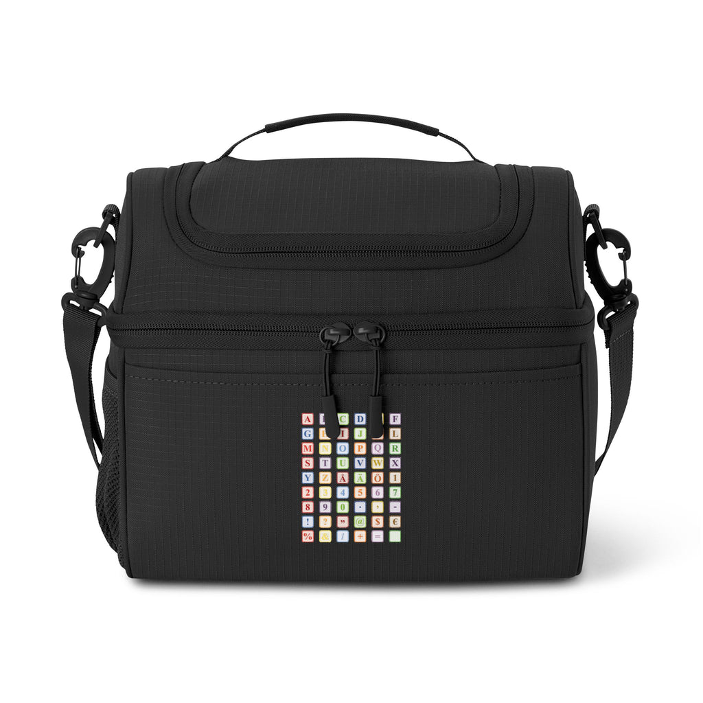 Colourful Alphabet Cooler Bag | Insulated Lunch Tote
