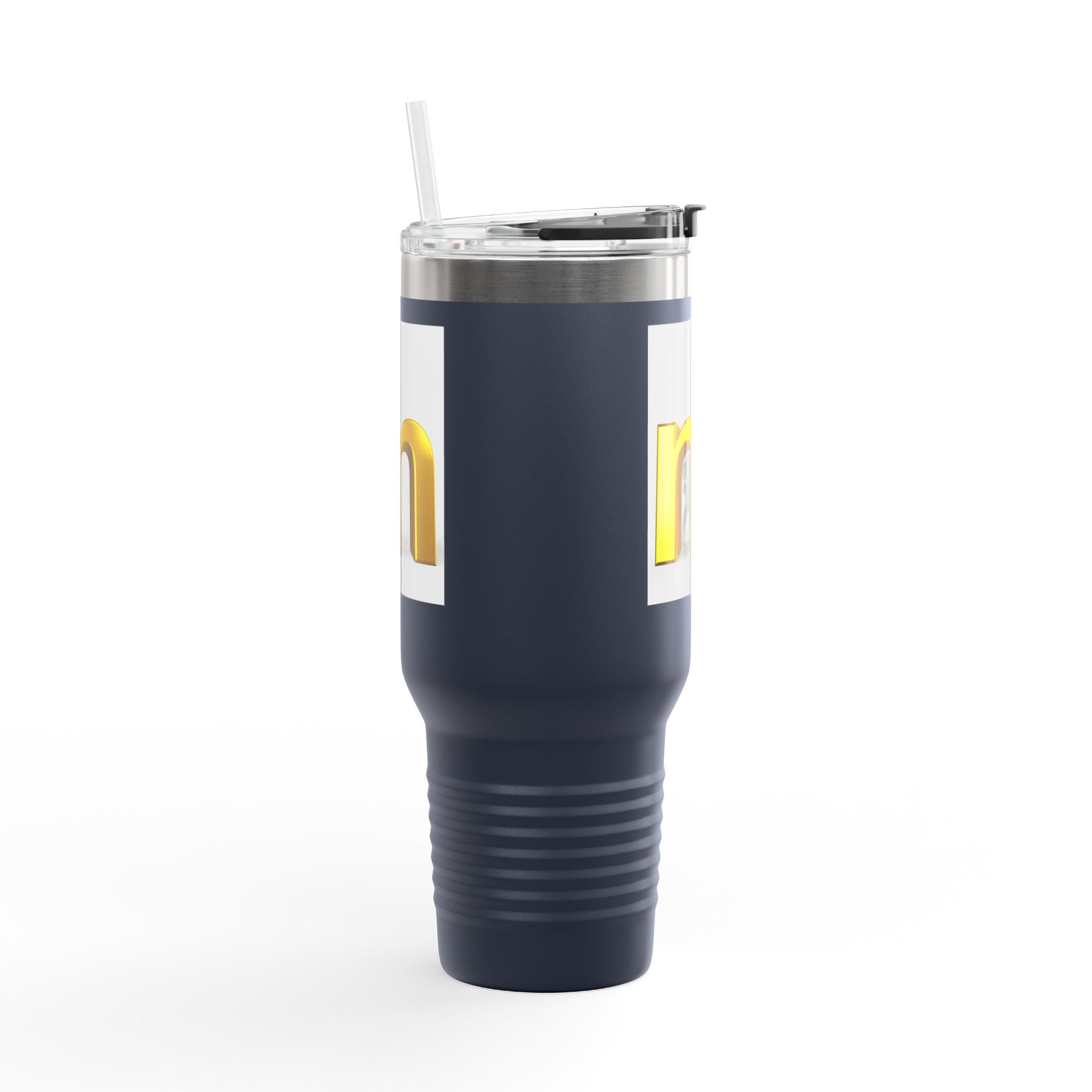 Mug de voyage M en lettre 3D dorée | Gobelet isotherme de 40 oz