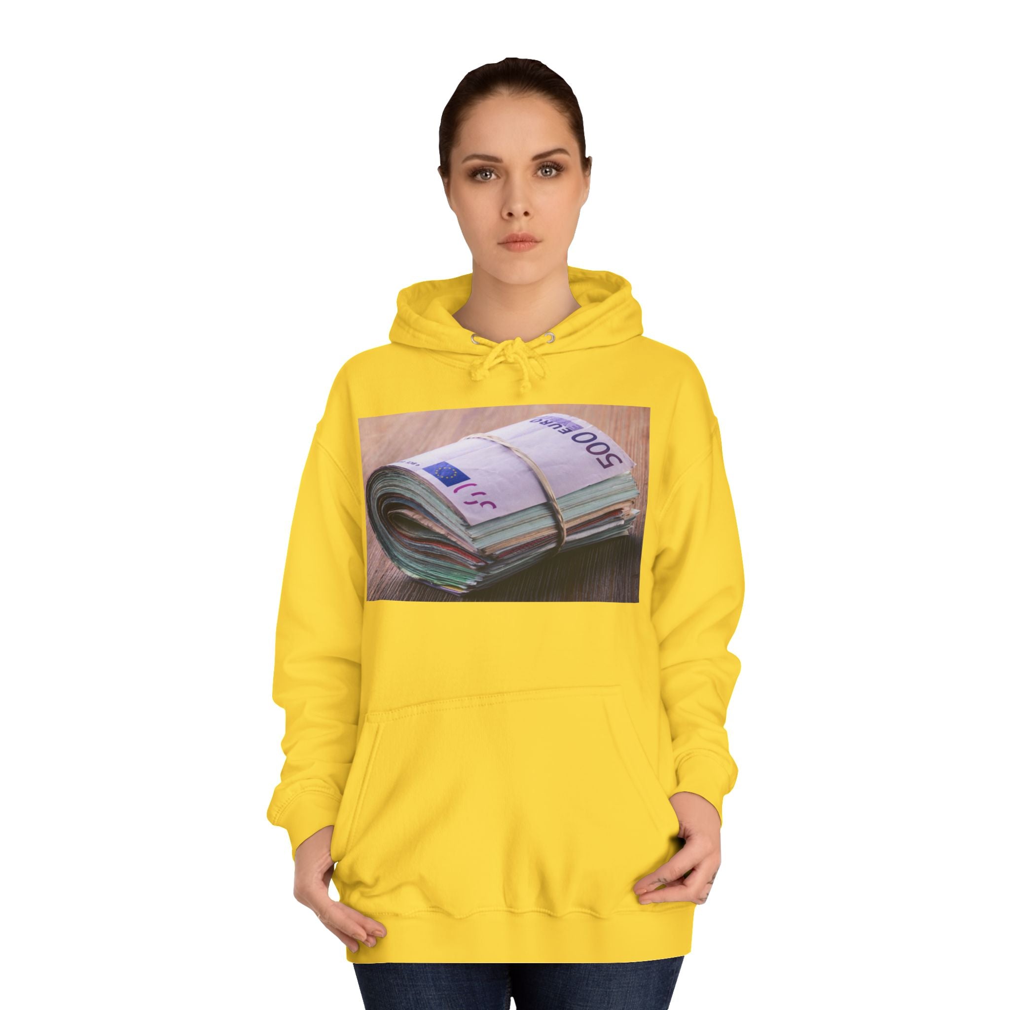 Rolled Currency Stack Hoodie | Money Print, Cash Bundle