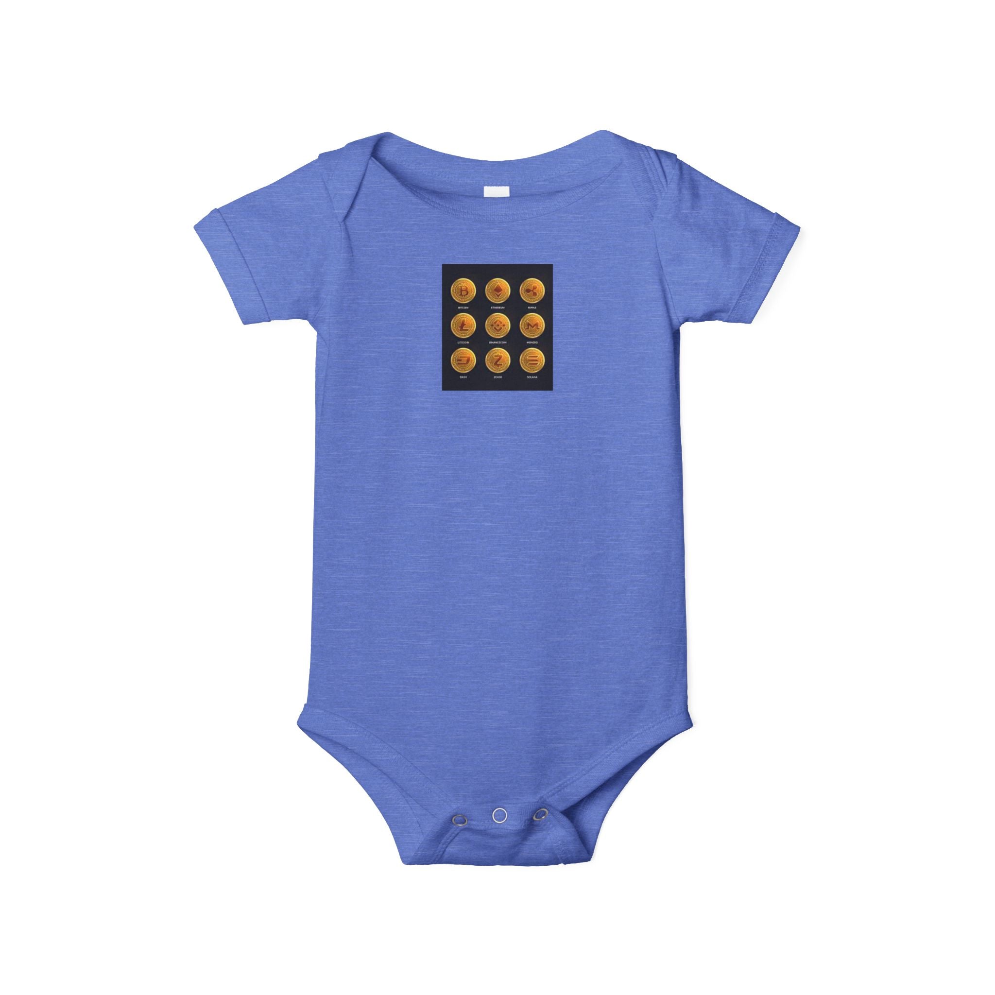 Grenouillère Bébé Pièce Unique Pièces de Monnaie Cryptomonnaie | Body Bébé Automne