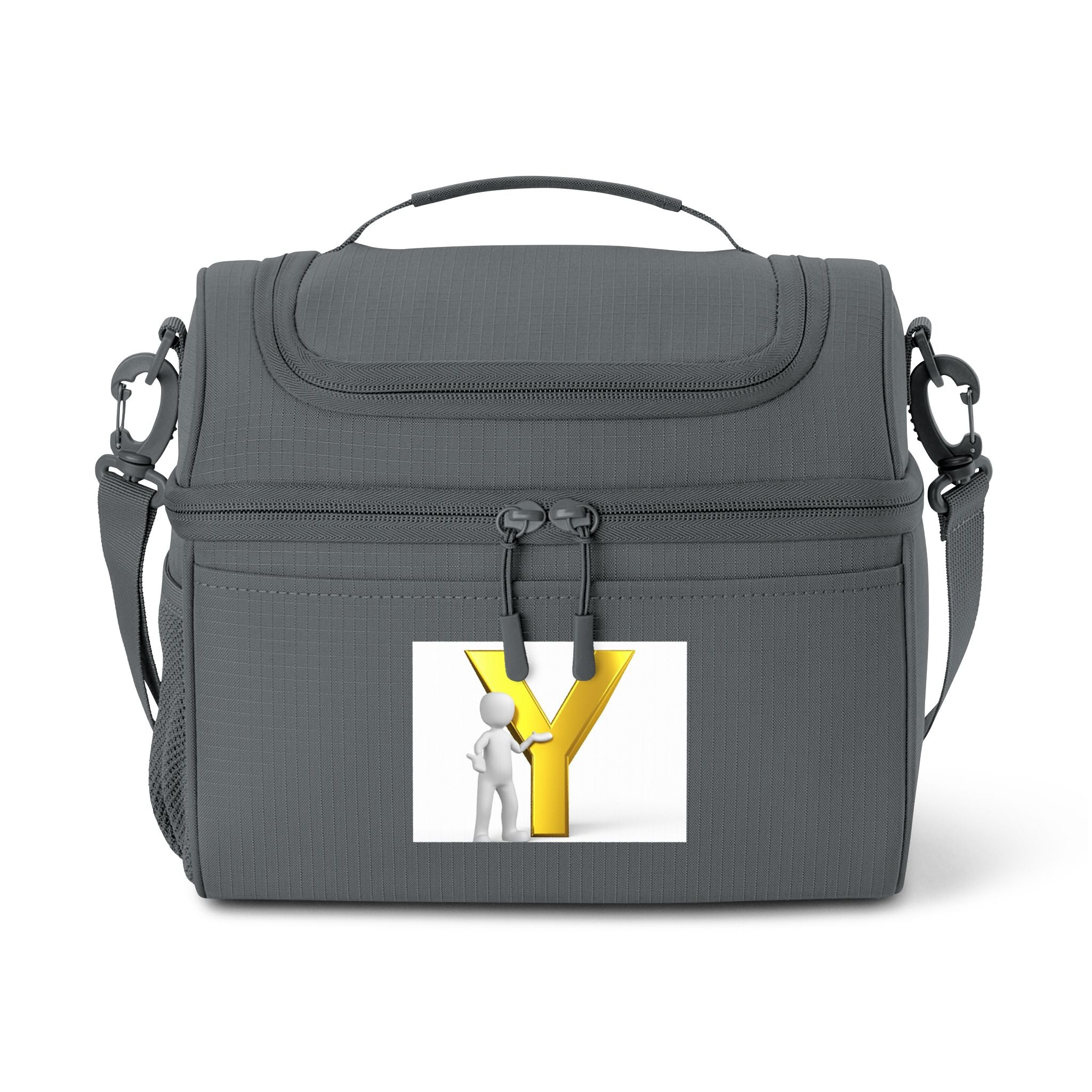 Yellow Y Letter Logo Cooler bag | Initial Monogram Cooler Bag