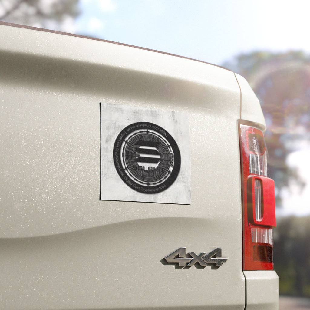 Solana Cryptocurrency Coin Car Magnet