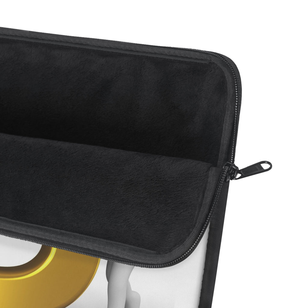 Gold Letter S with 3D Figure Laptop Sleeve | Monogram Initial S