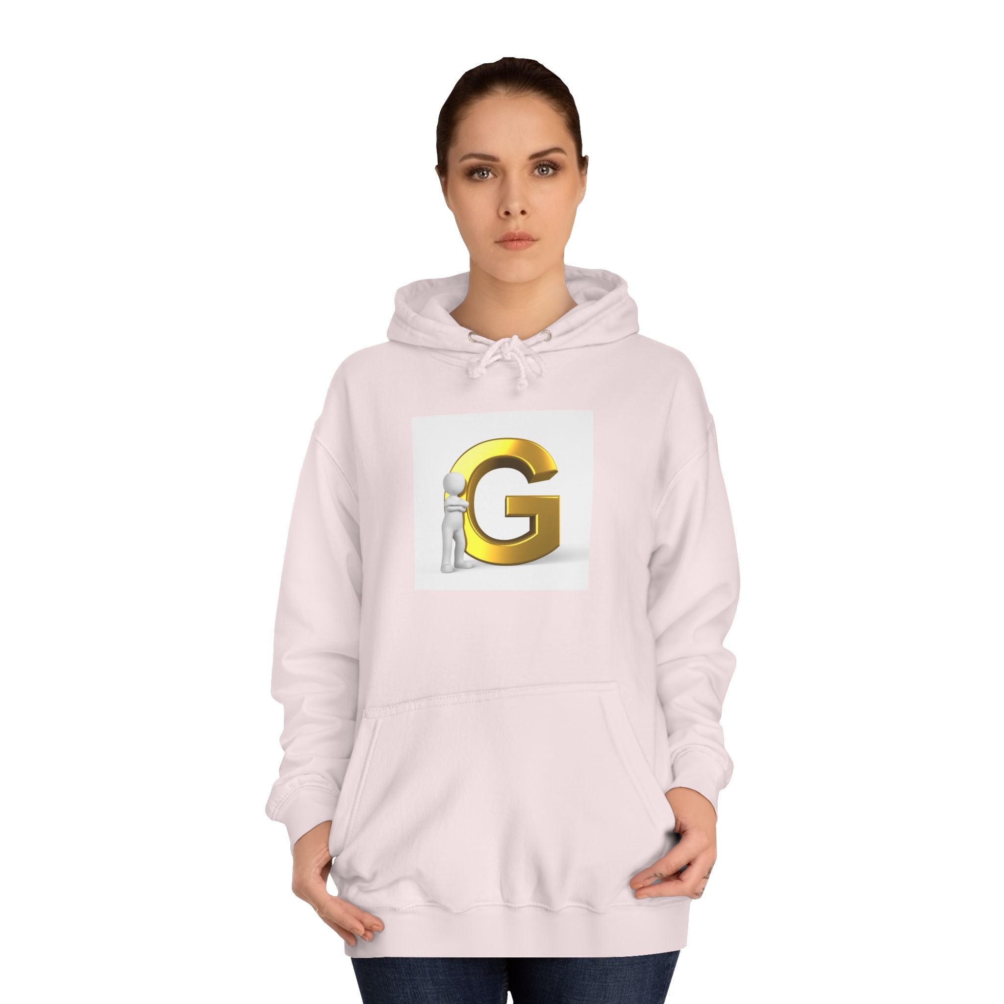 Gold Letter G Hoodie | Initial G Monogram sweatshirt