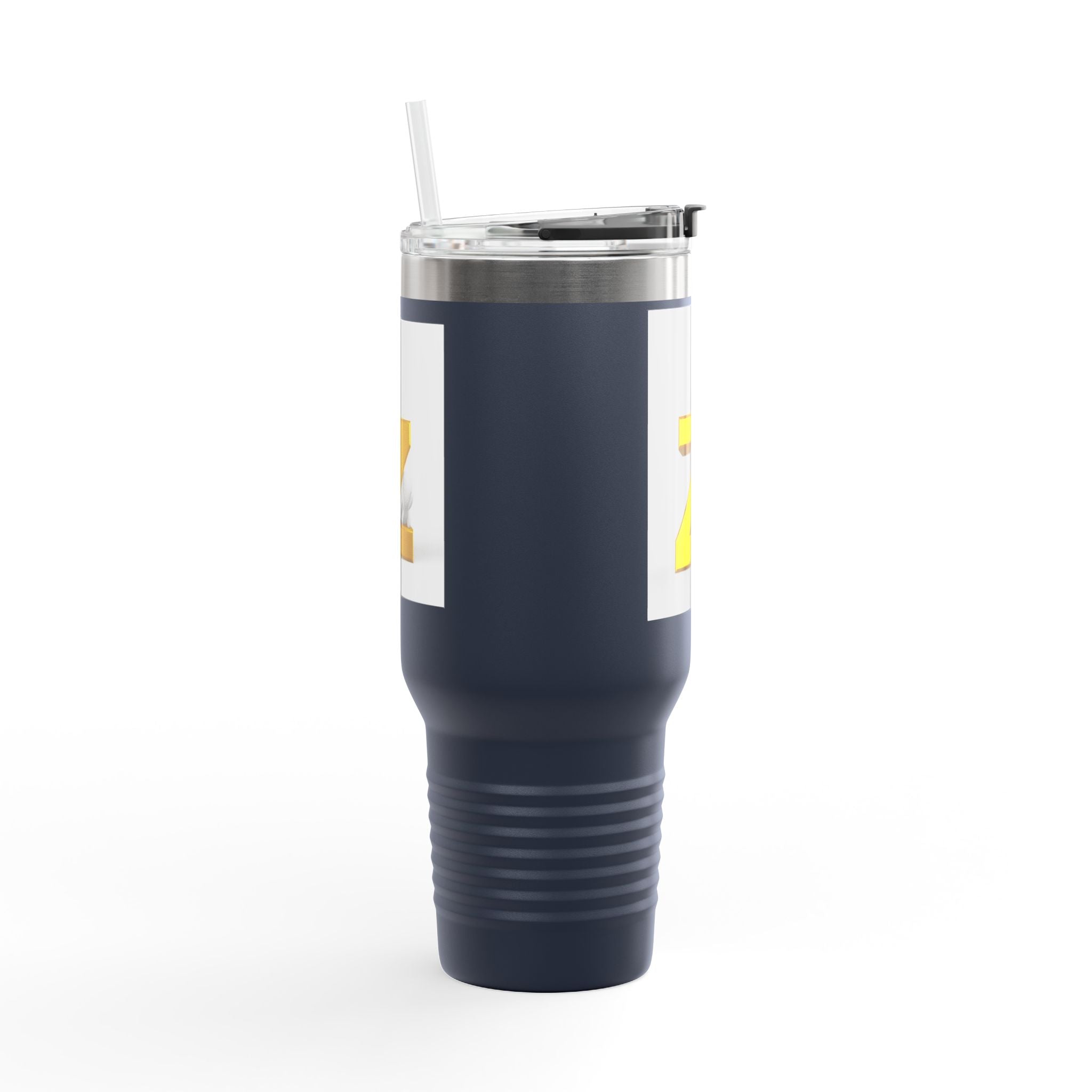 Mug de voyage monogramme lettre Z dorée | Gobelet isotherme 40oz
