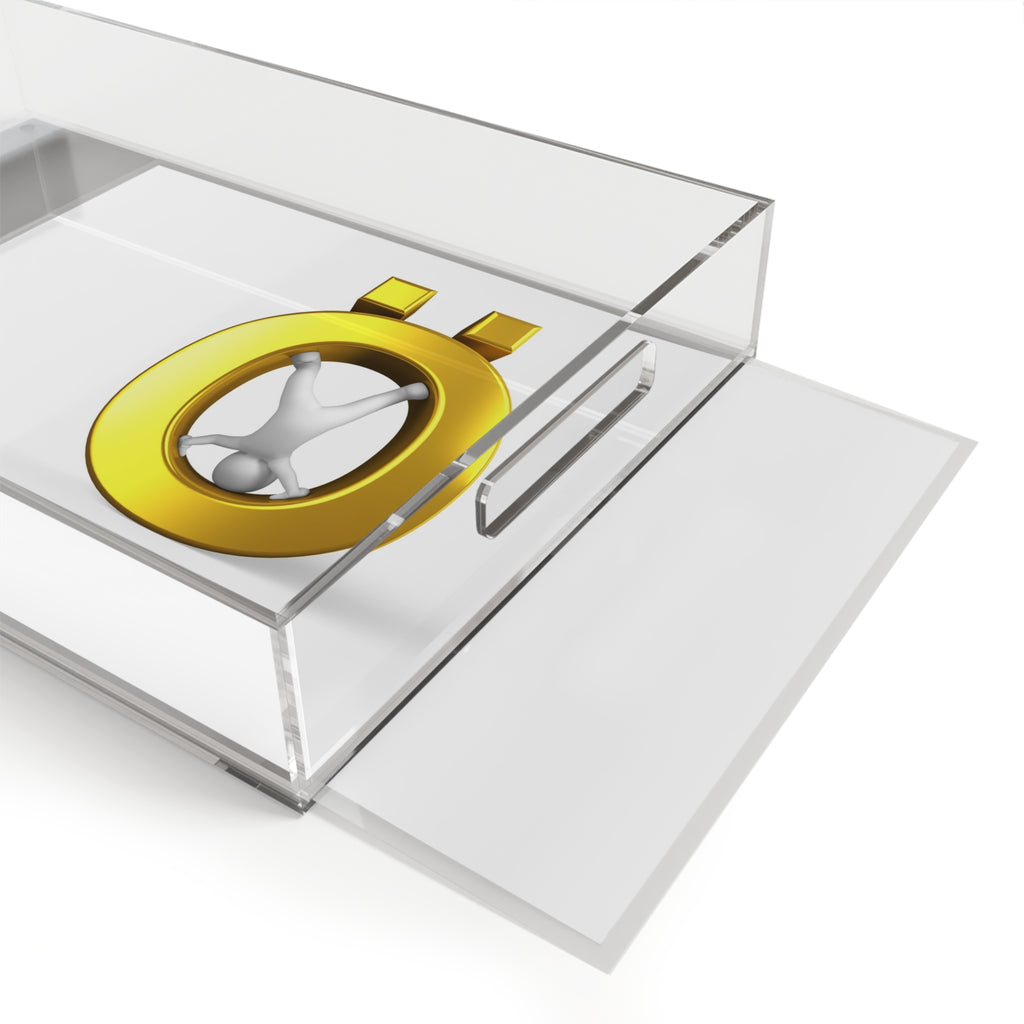 Golden Letter Ö Acrylic Serving Tray | Minimalist Design