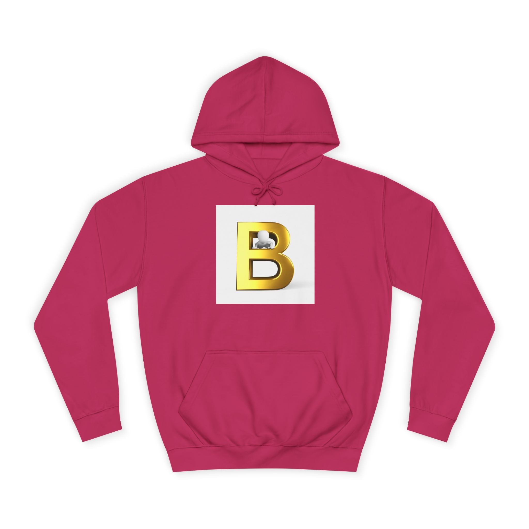 Gold Letter B Hoodie | Monogram Initial Sweatshirt