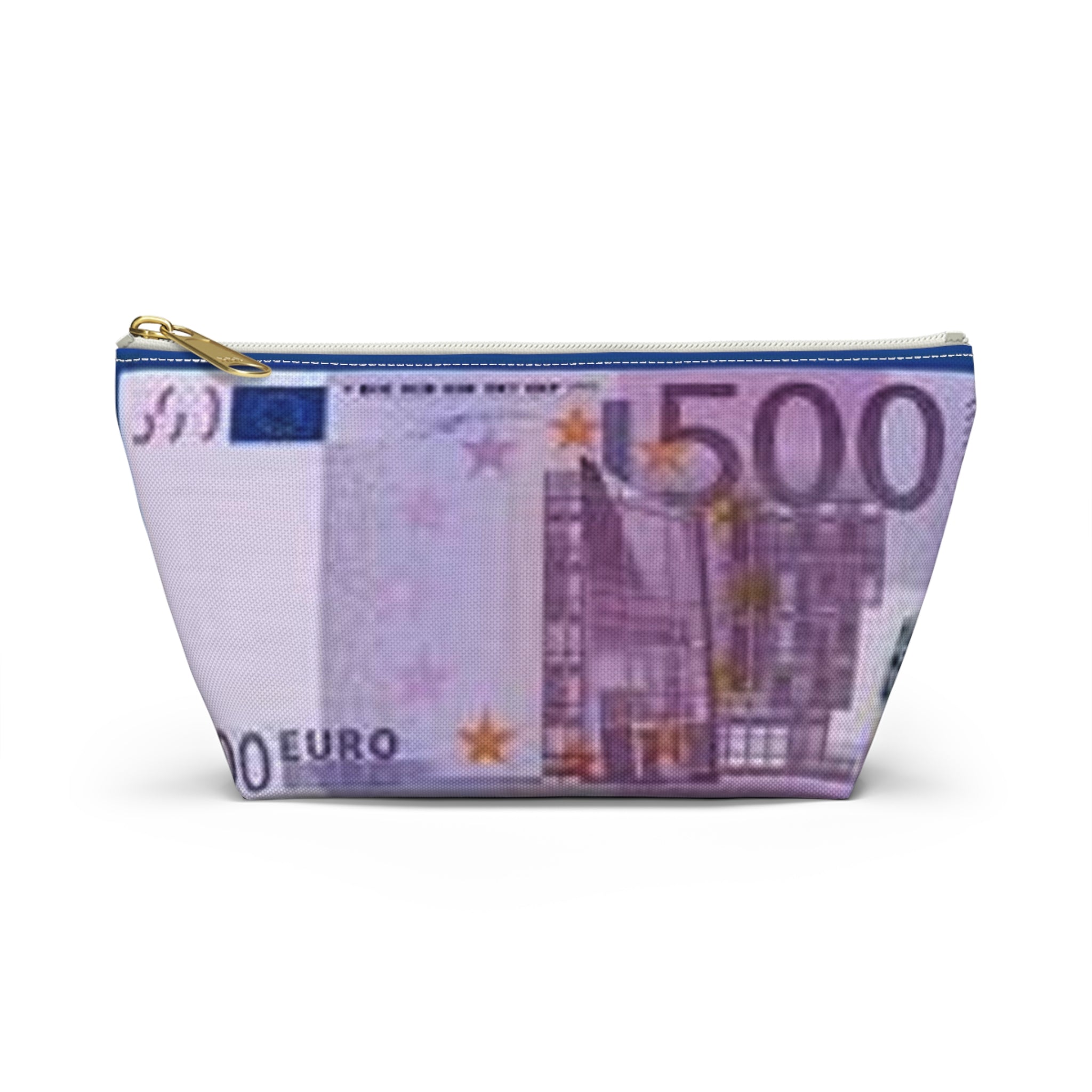 Trousse accessoire billet 500 euros | Trousse de toilette imprimé argent
