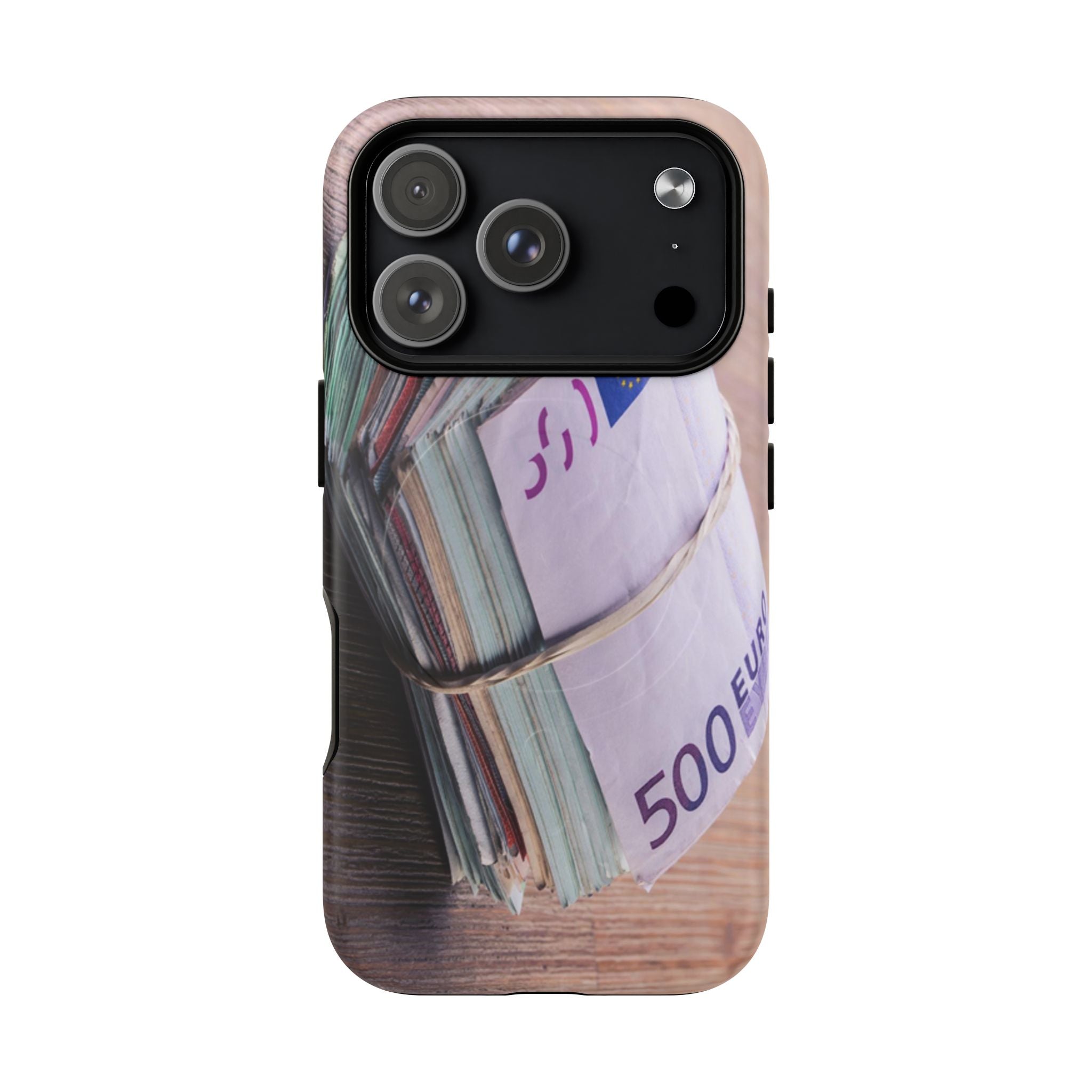 Coque de téléphone liasses de billets en euros | Coque iPhone rouleau de billets, Imprimé argent