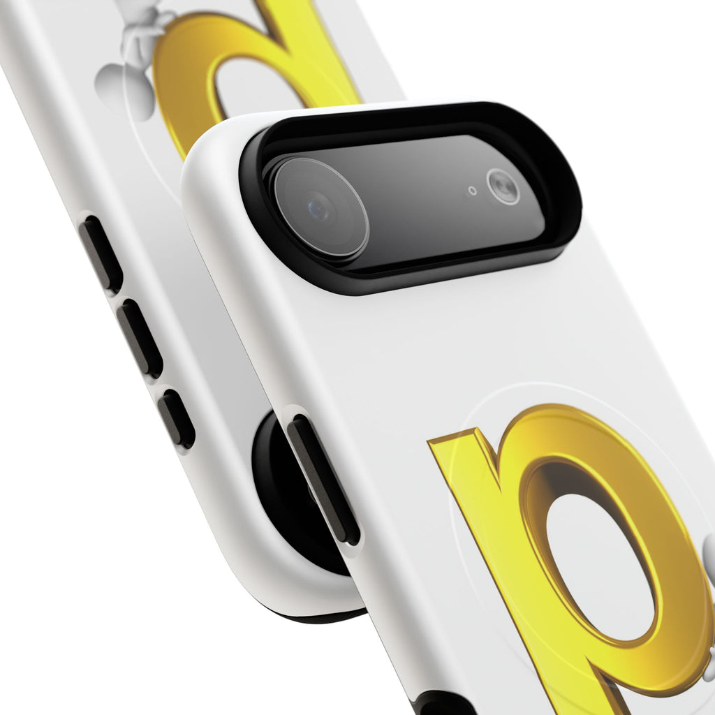 3D Gold Letter P Phone Case | Tough Magnetic Phone Case