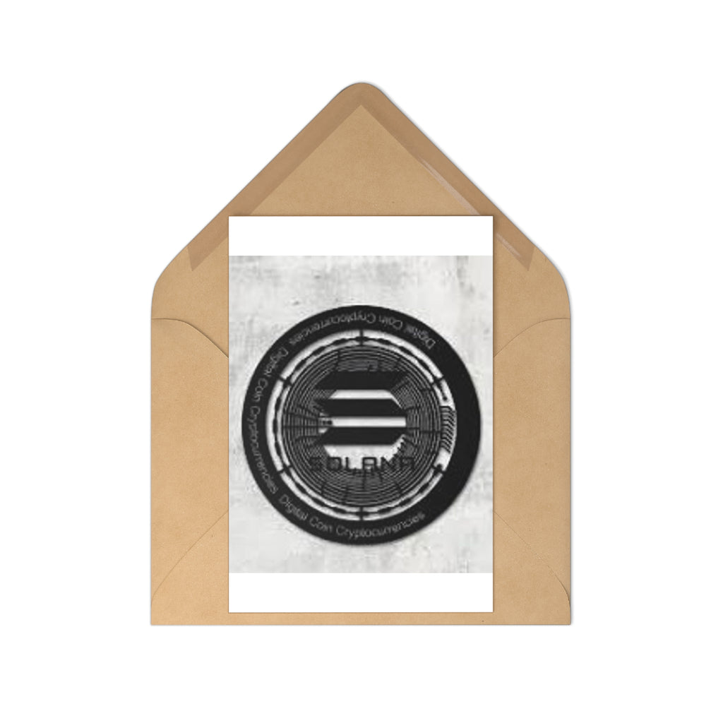 Solana Coin Logo Postcards | Cryptocurrency Art, 7 Pack