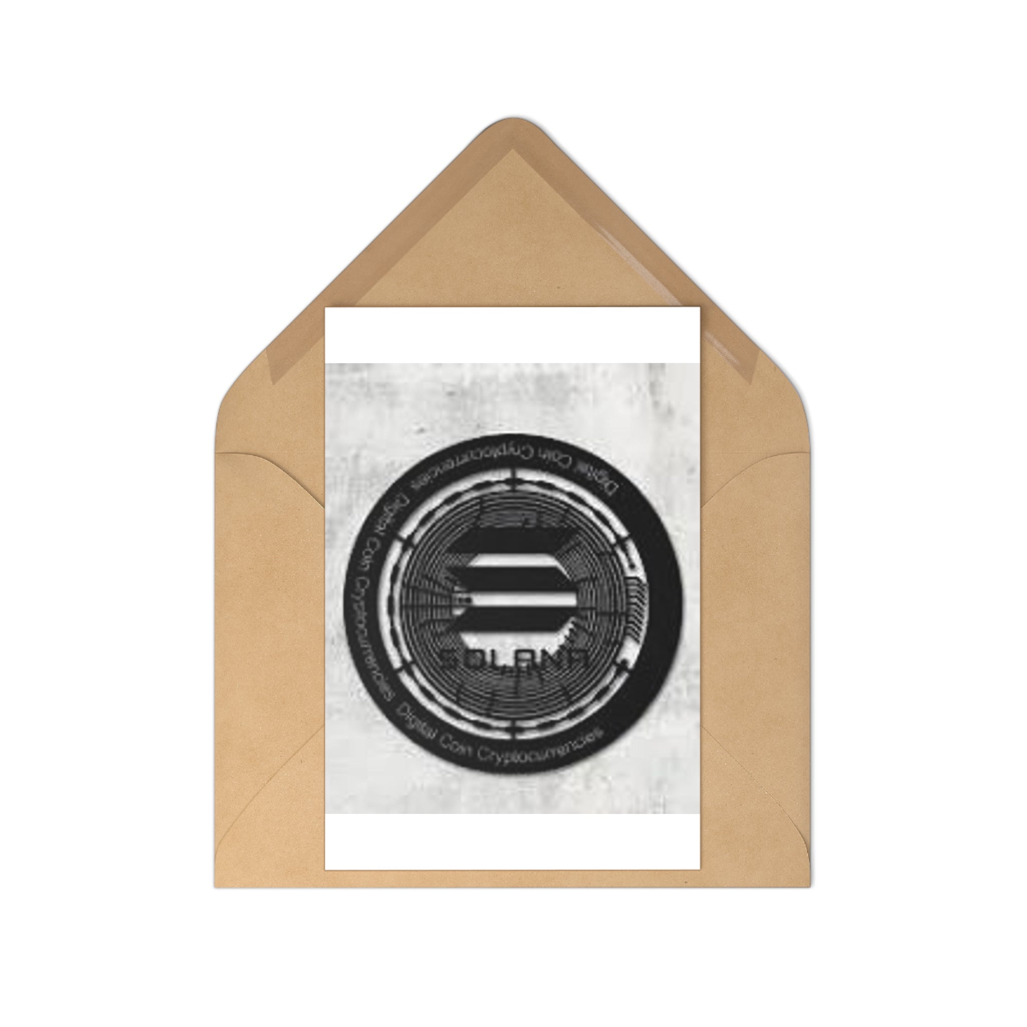Solana Coin Logo Postcards | Cryptocurrency Art, 7 Pack