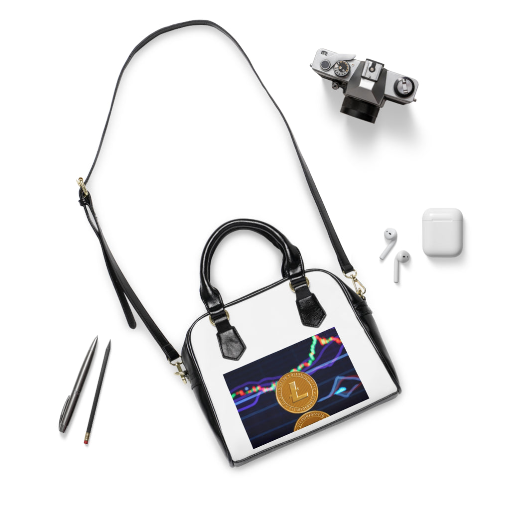 Litecoin Crypto Coin Shoulder Handbag | Digital Currency Design