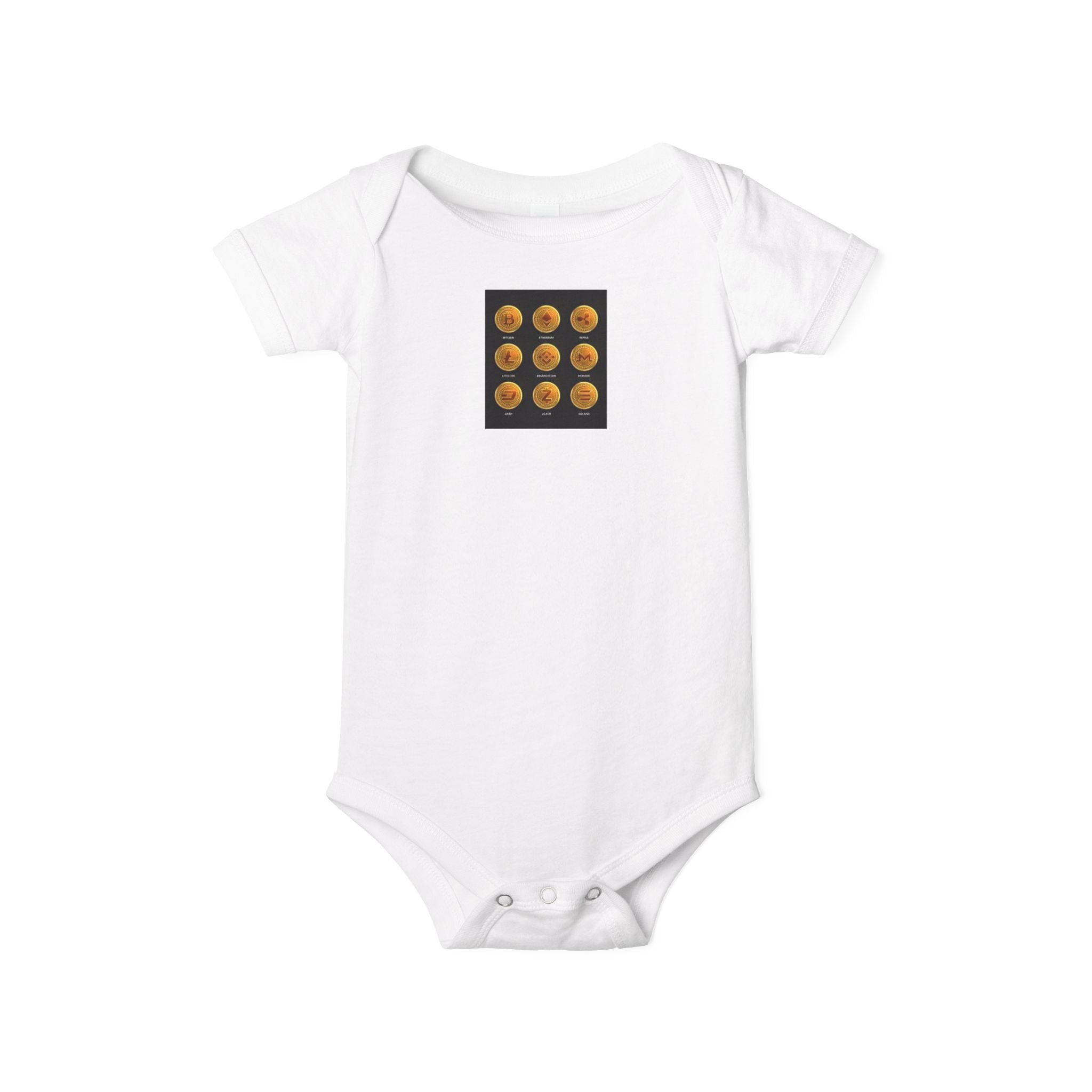 Grenouillère Bébé Pièce Unique Pièces de Monnaie Cryptomonnaie | Body Bébé Automne