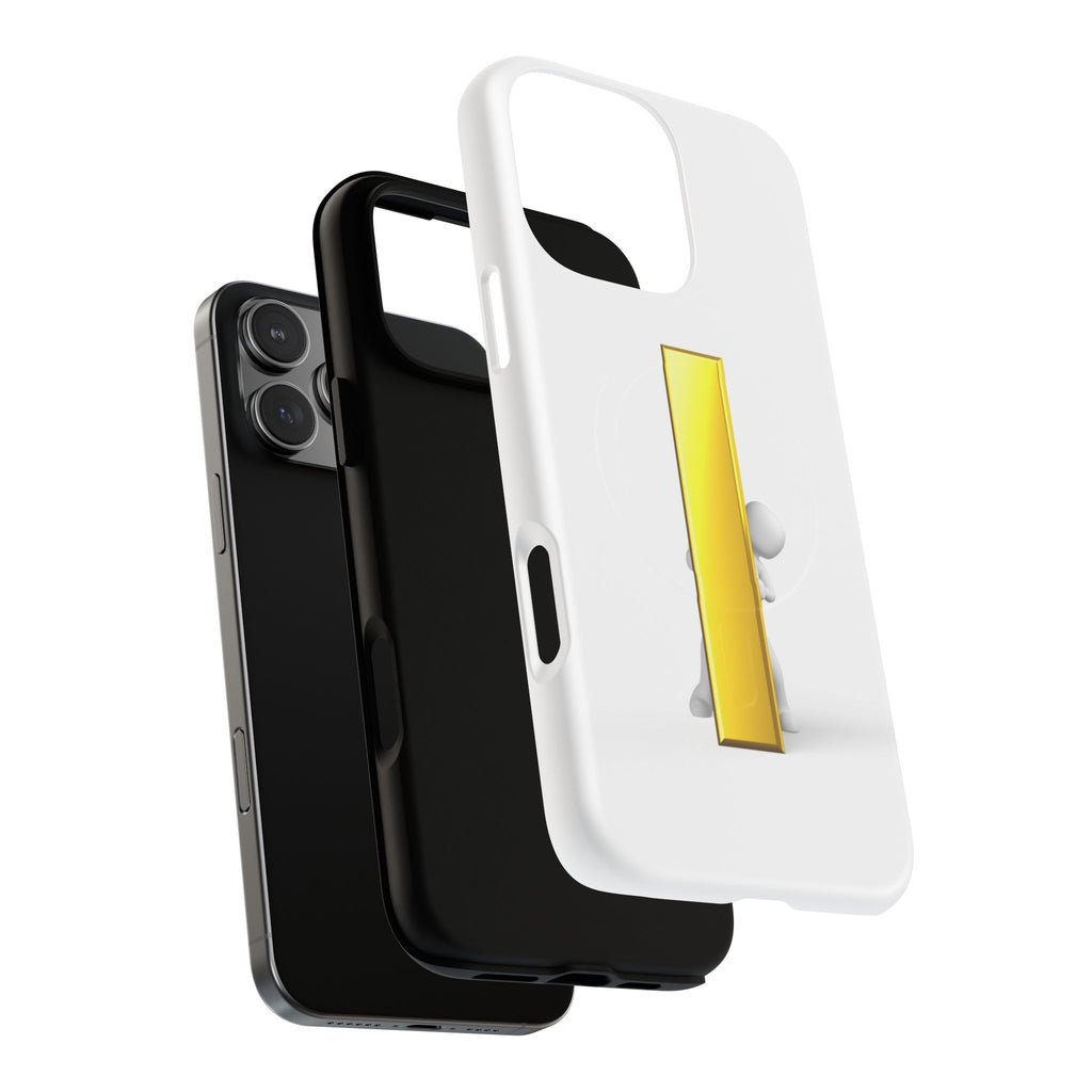 Yellow Gold Letter i 3D Figure phone case | Tough Magnetic Case