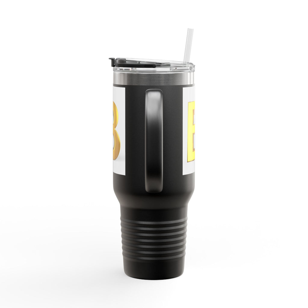 Gold 3D Letter B Insulated Travel Mug | 40oz