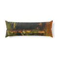 Forest Path Body Pillow | Rustic Woodland Landscape Bolster