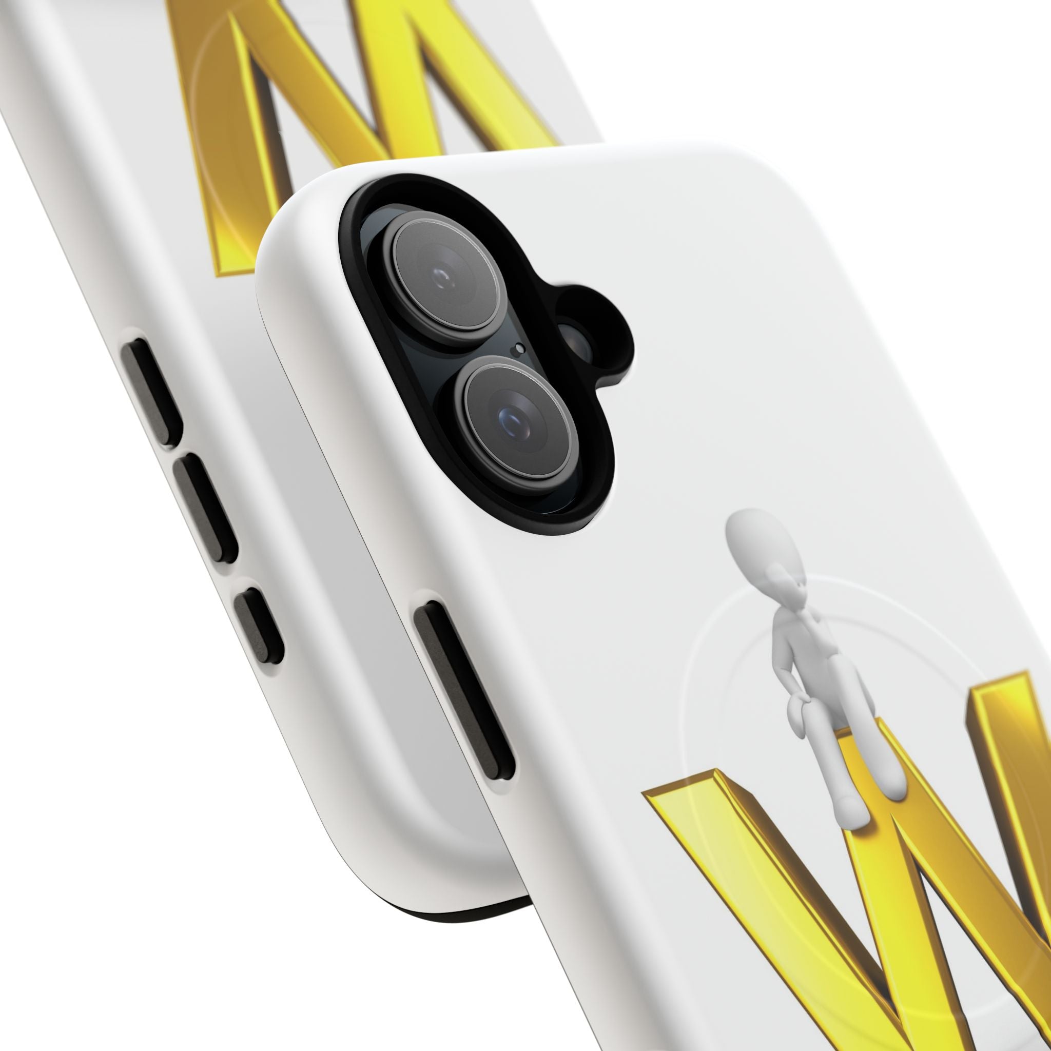 3D Stick Figure on Gold W Phone Case | Tough Magnetic Case