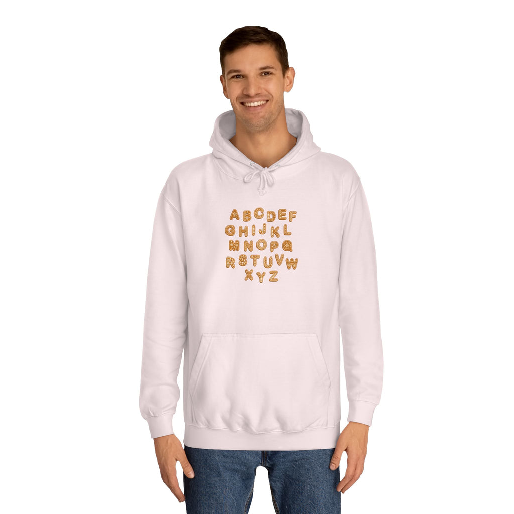 Cookie Alphabet Hoodie | Letters A to Z Cookie Font Sweatshirt